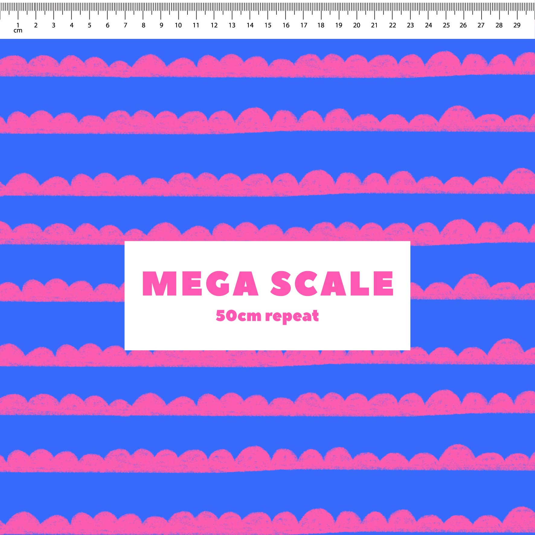 Preorder: Bubble Stripes (Pink on Blue)