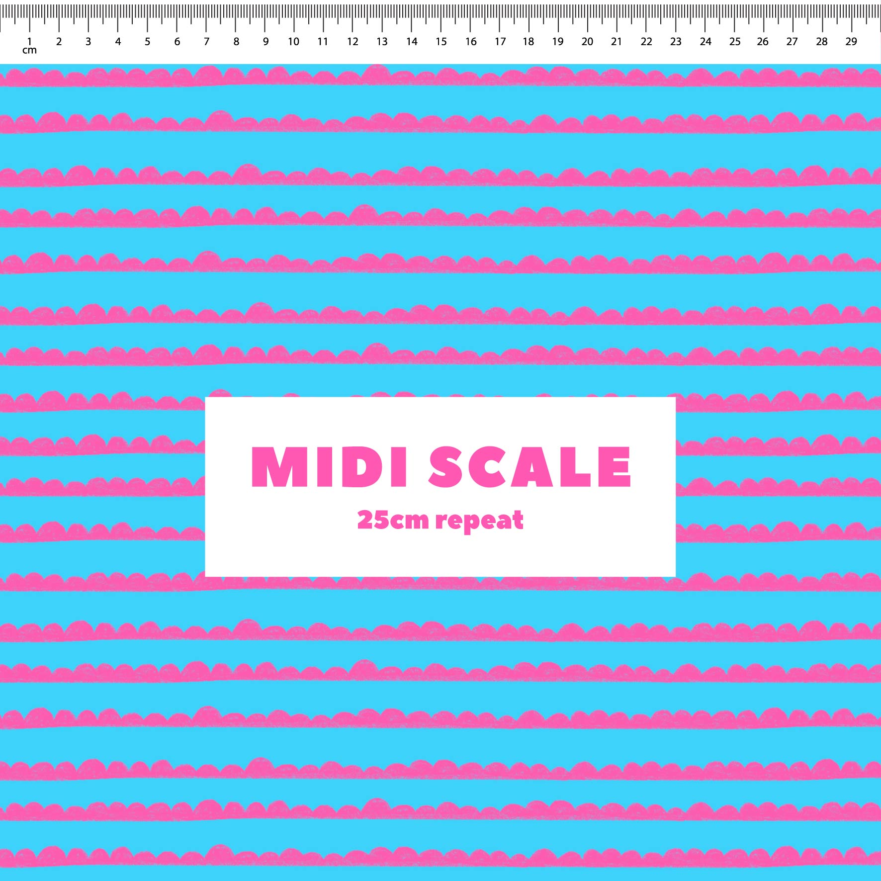 Preorder: Bubble Stripes (Pink on Light Blue)