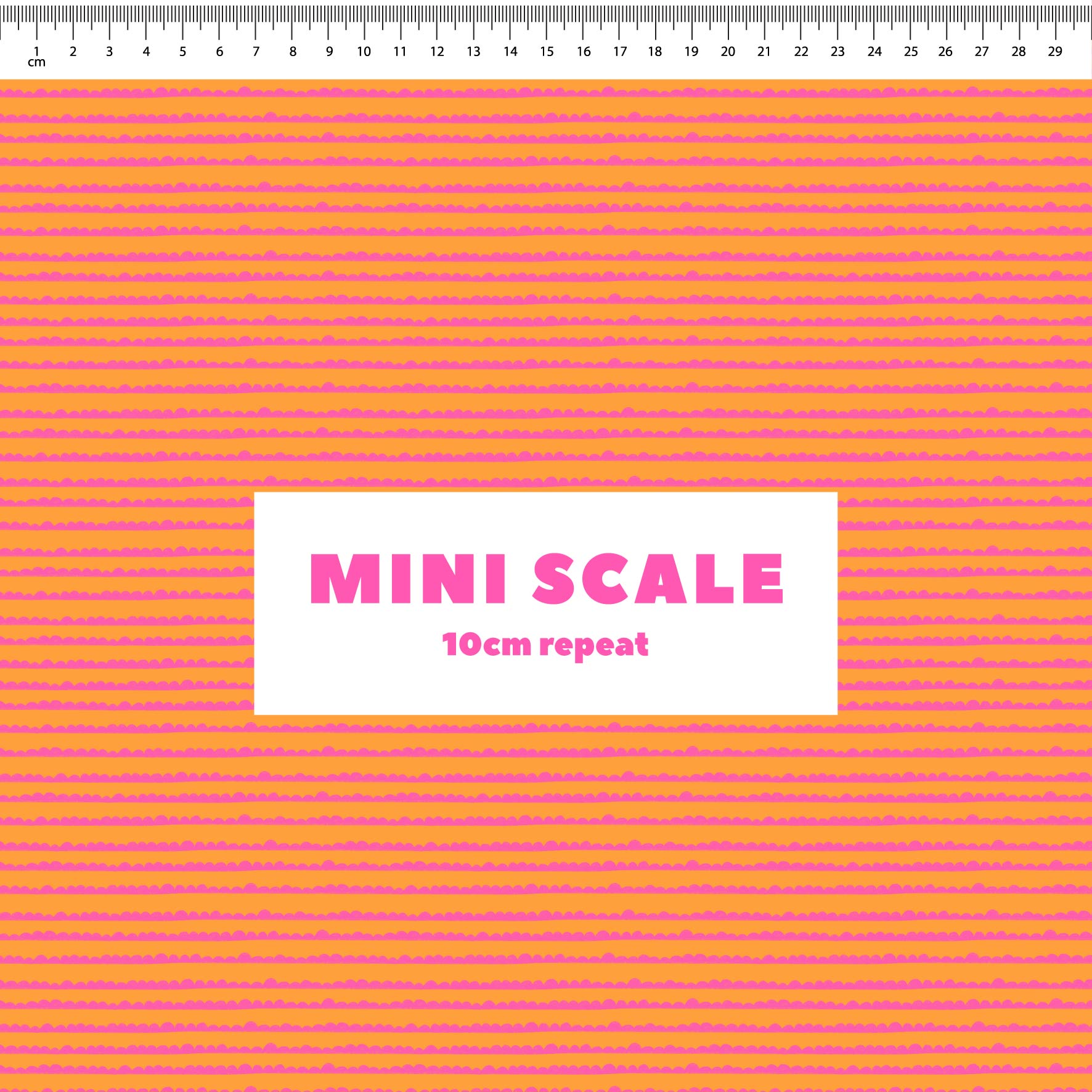 Preorder: Bubble Stripes (Pink on Orange)