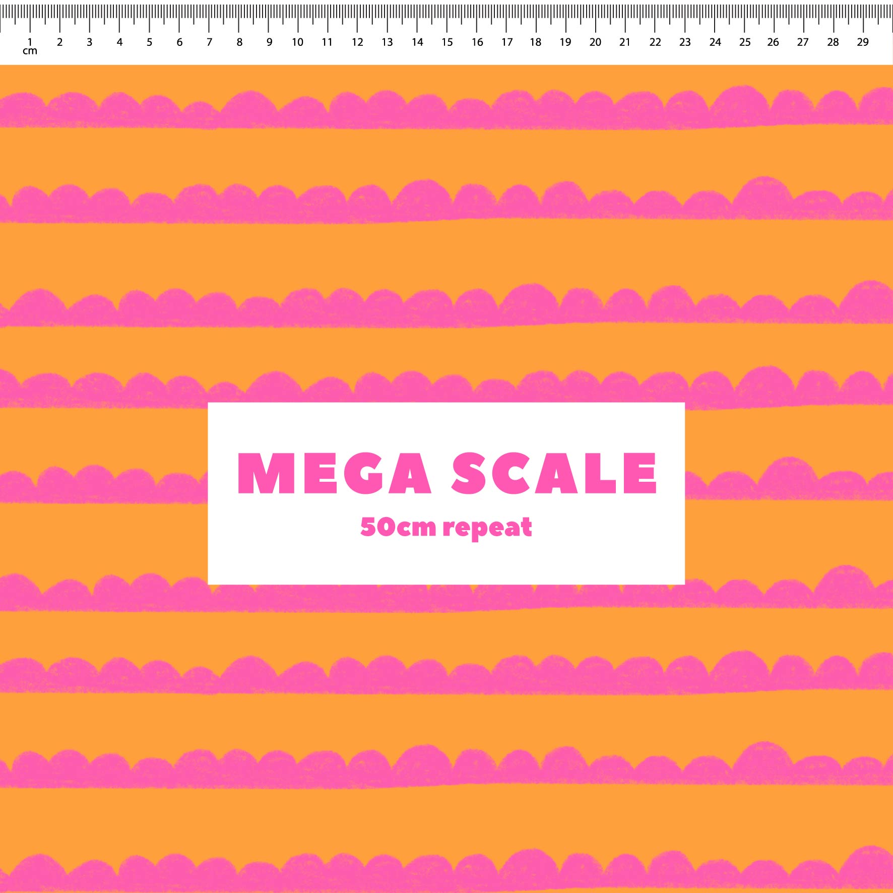 Preorder: Bubble Stripes (Pink on Orange)