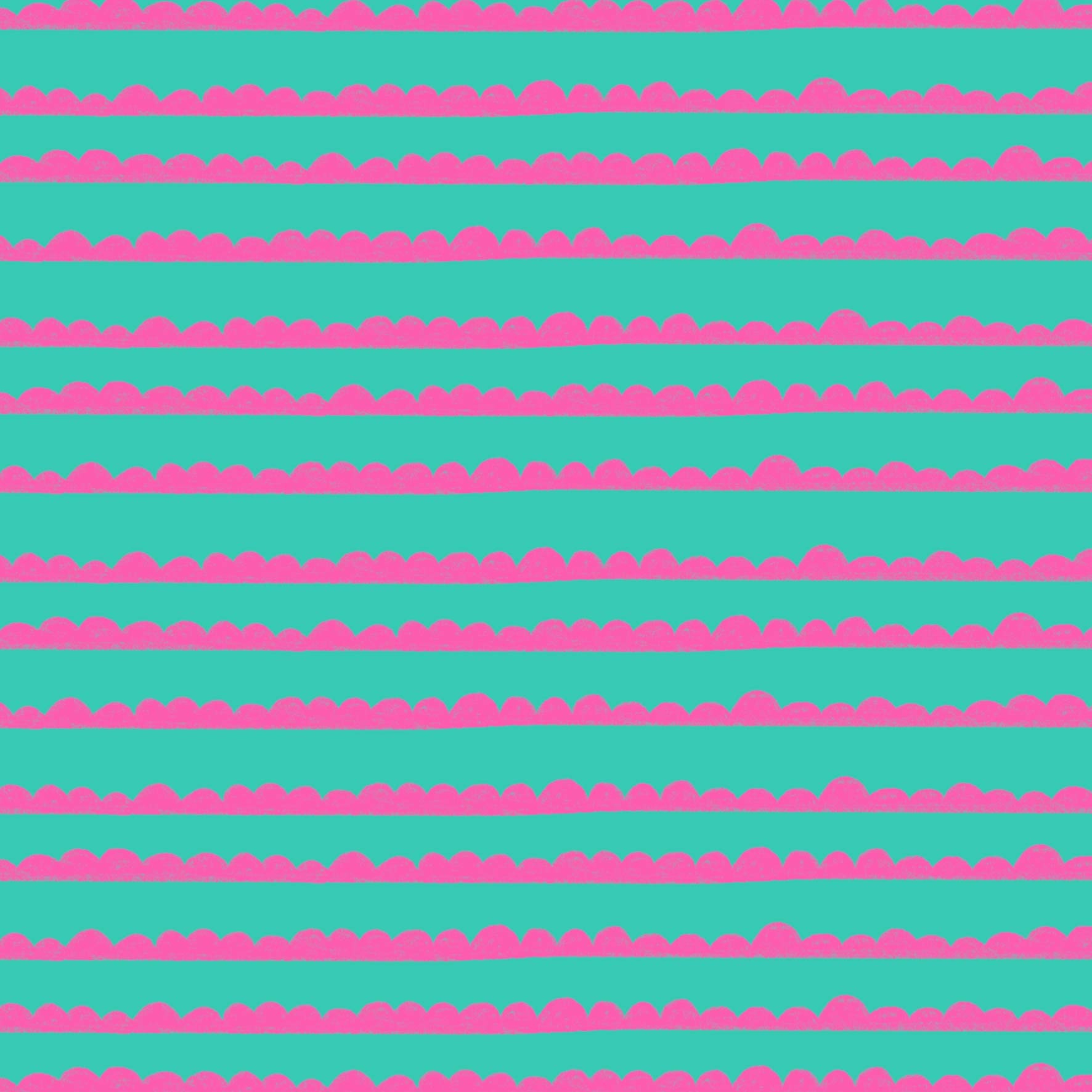 Preorder: Bubble Stripes (Pink on Teal)
