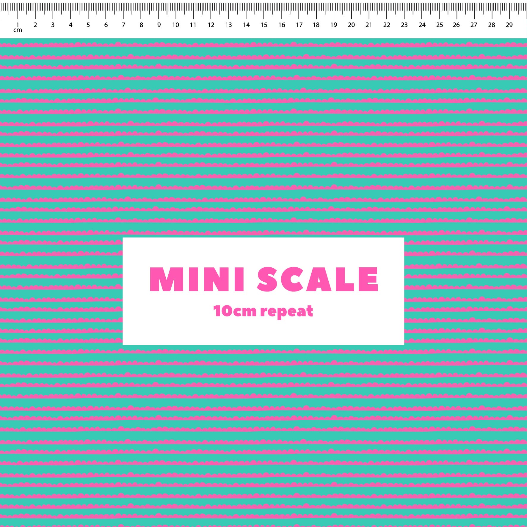 Preorder: Bubble Stripes (Pink on Teal)