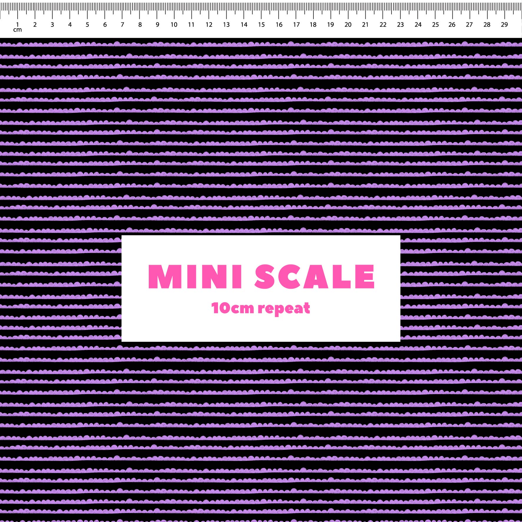 Preorder: Bubble Stripes (Purple on Black)