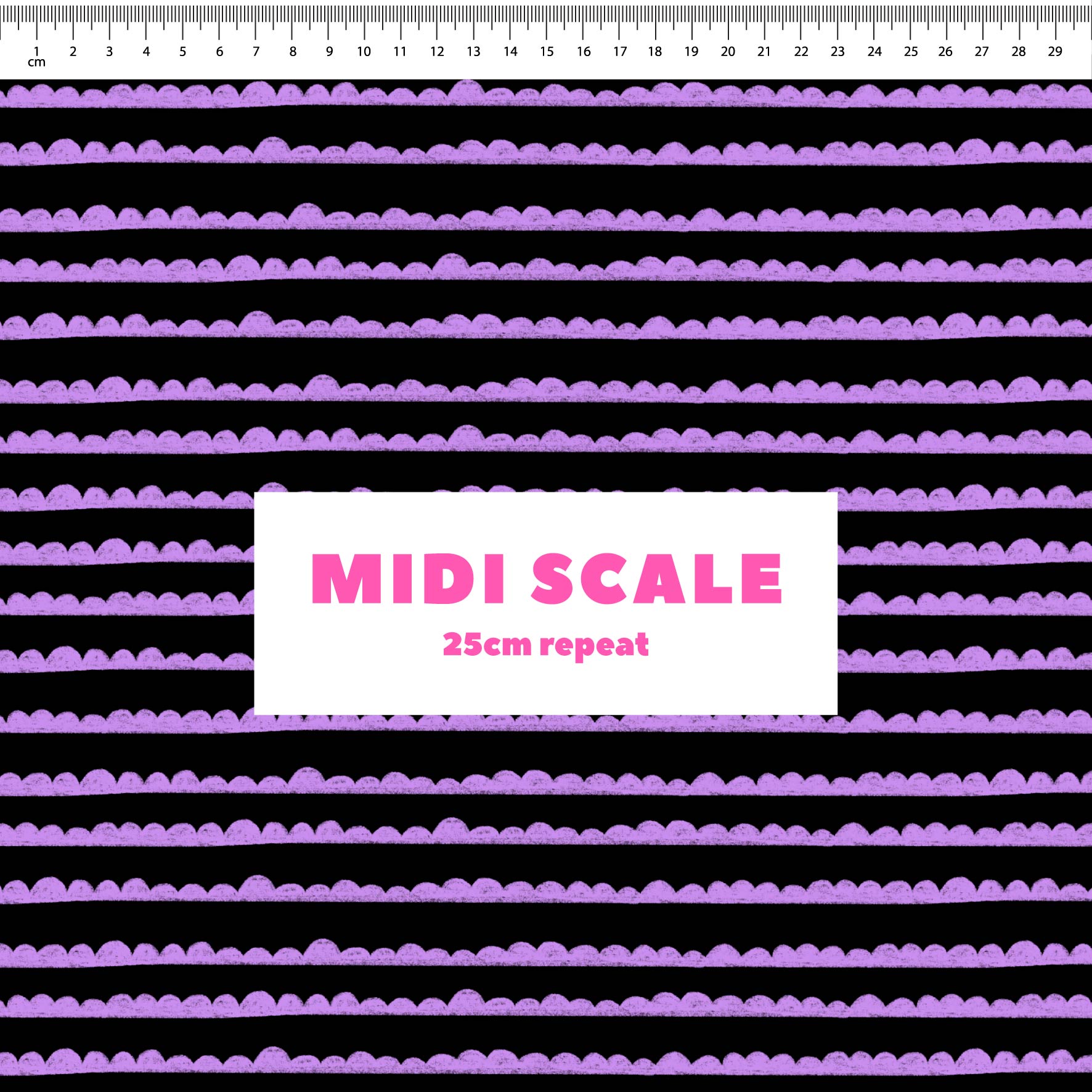 Preorder: Bubble Stripes (Purple on Black)