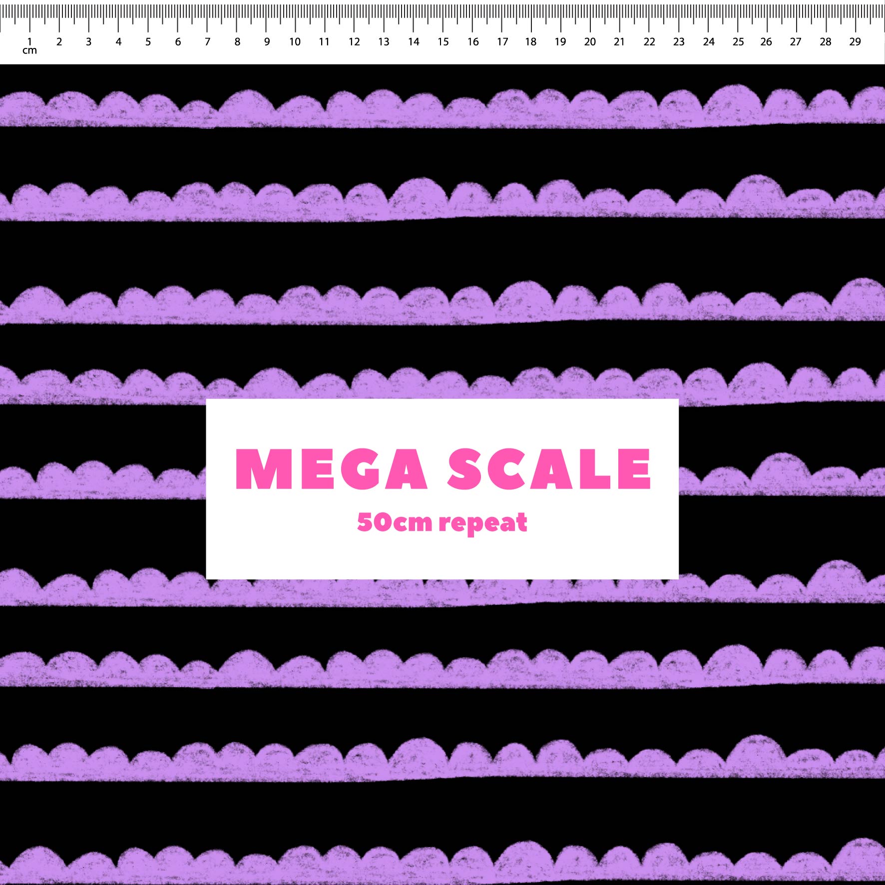 Preorder: Bubble Stripes (Purple on Black)