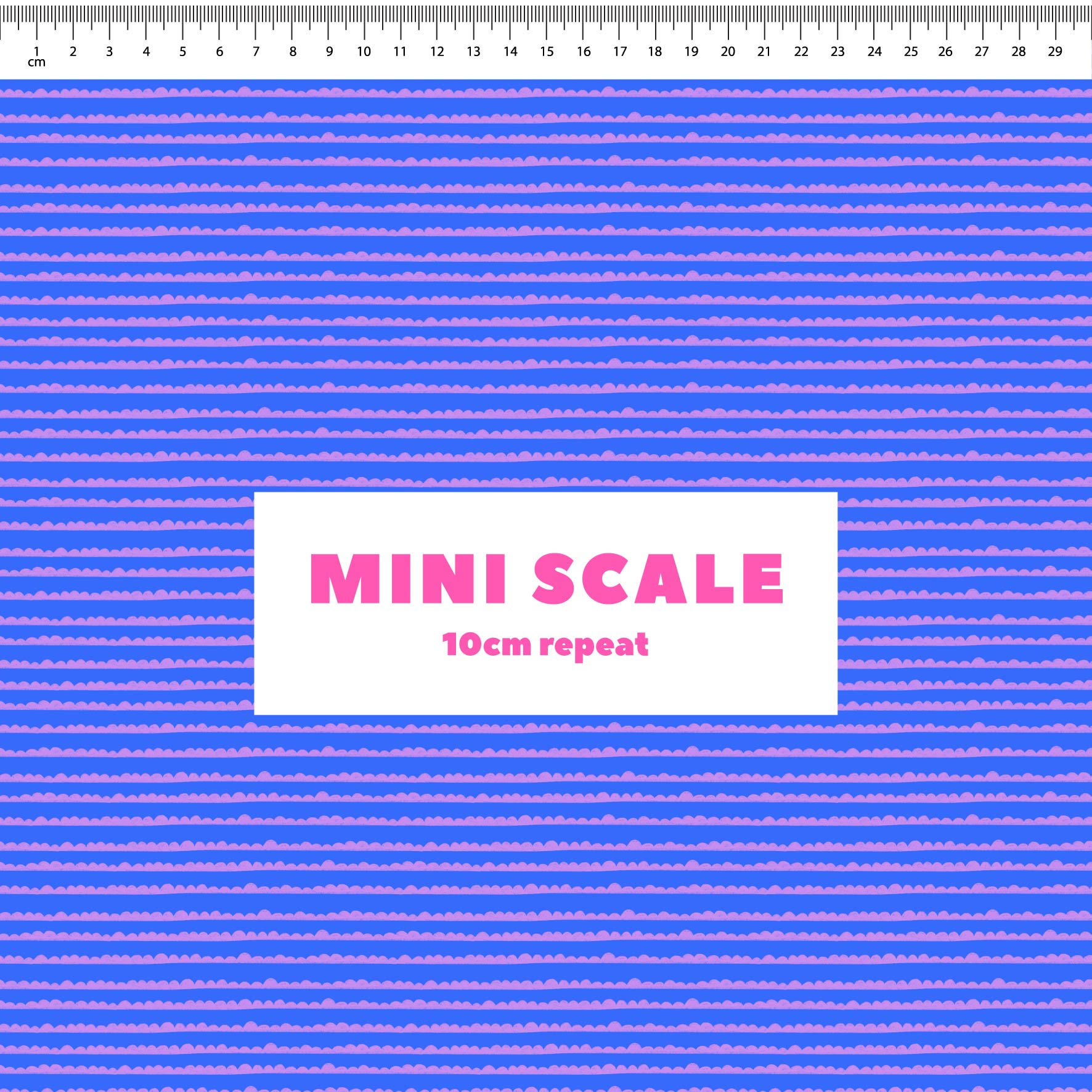 Preorder: Bubble Stripes (Purple on Blue)