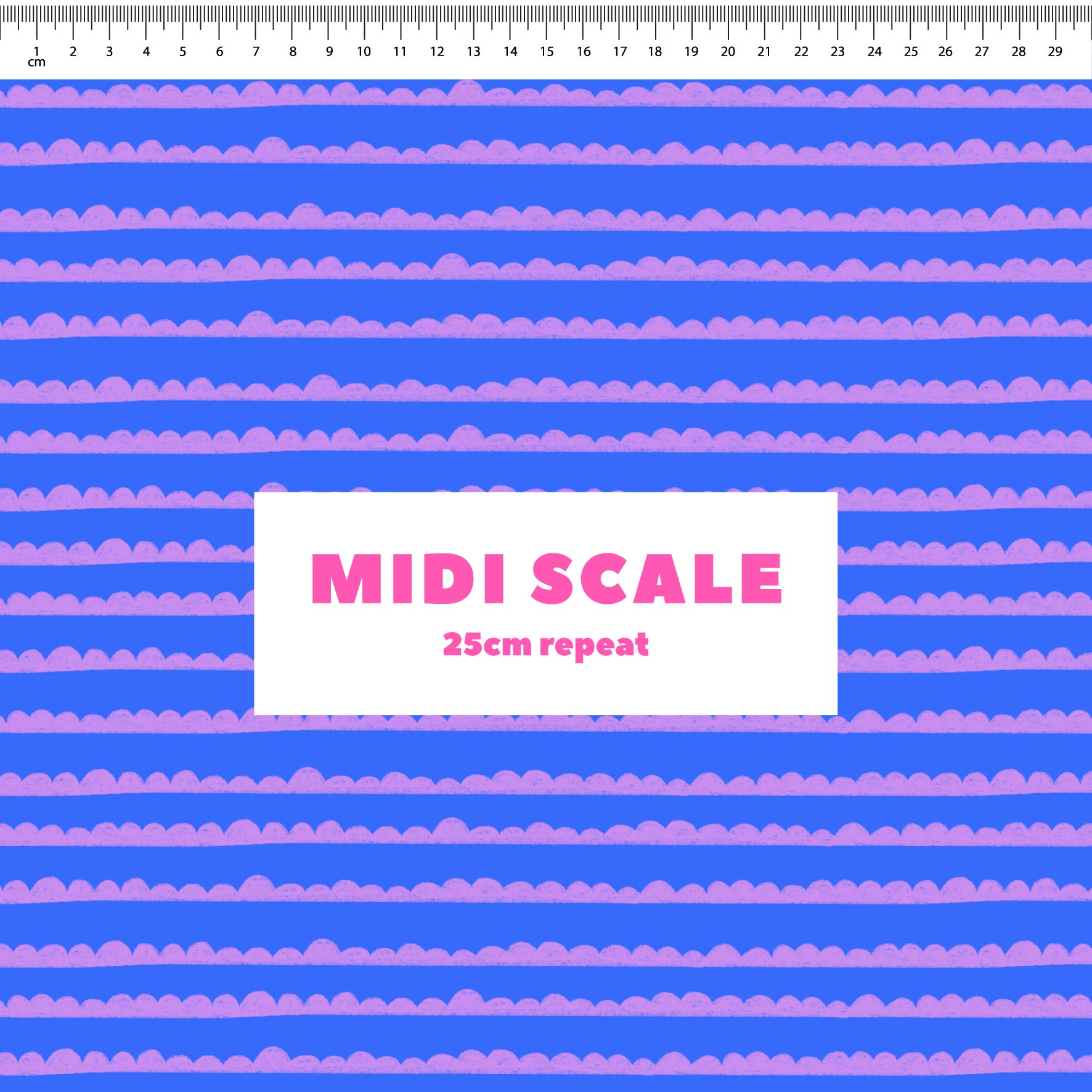 Preorder: Bubble Stripes (Purple on Blue)