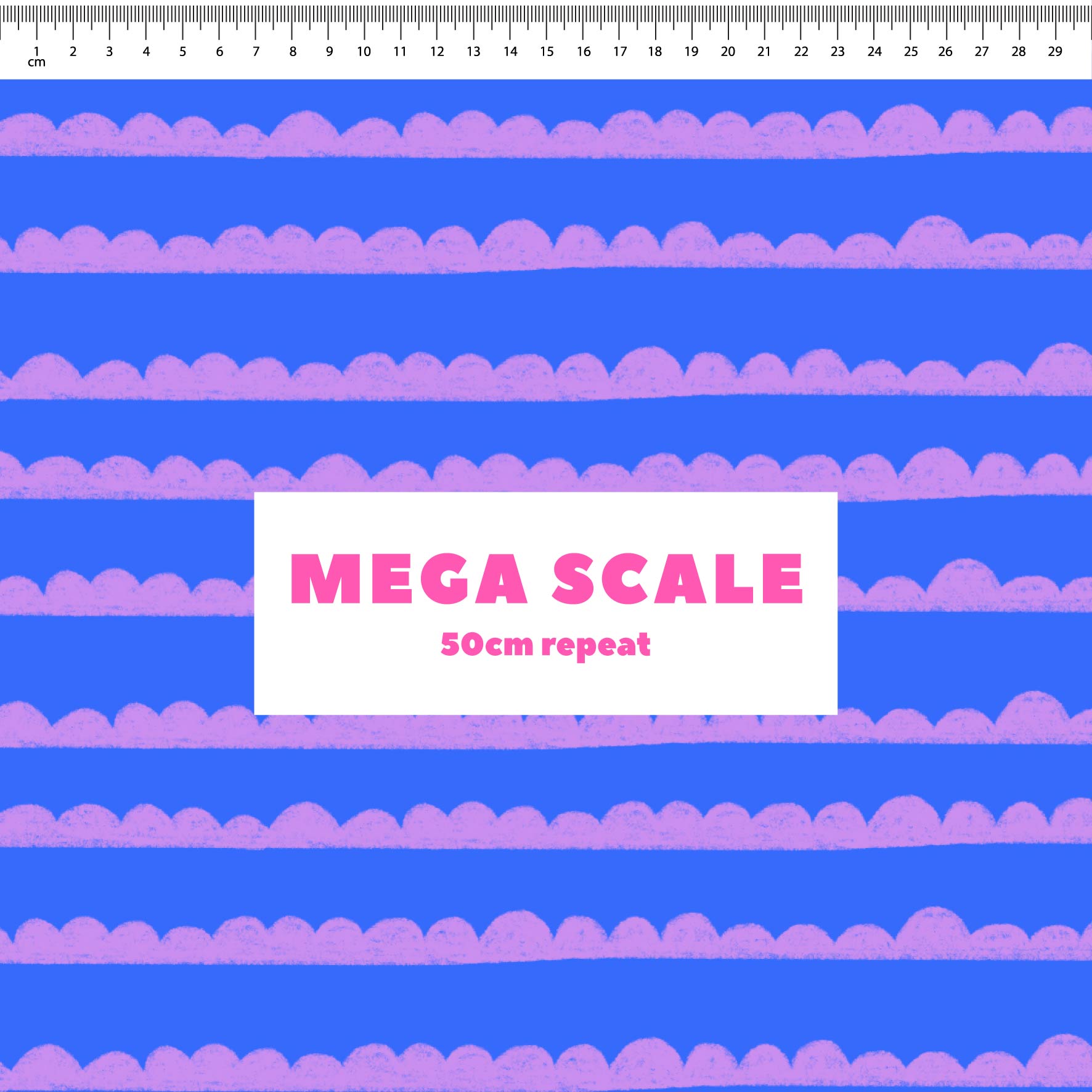 Preorder: Bubble Stripes (Purple on Blue)