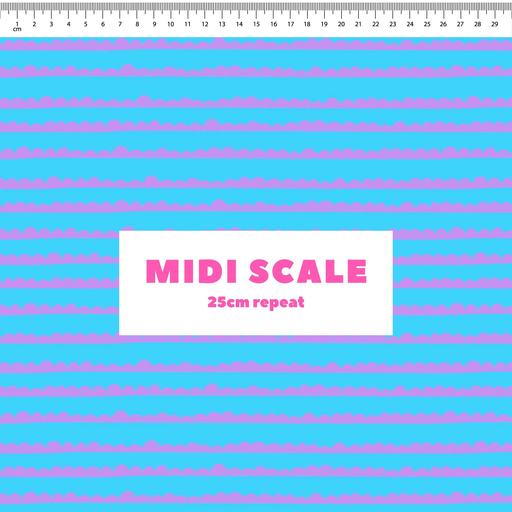 Preorder: Bubble Stripes (Purple on Light Blue)