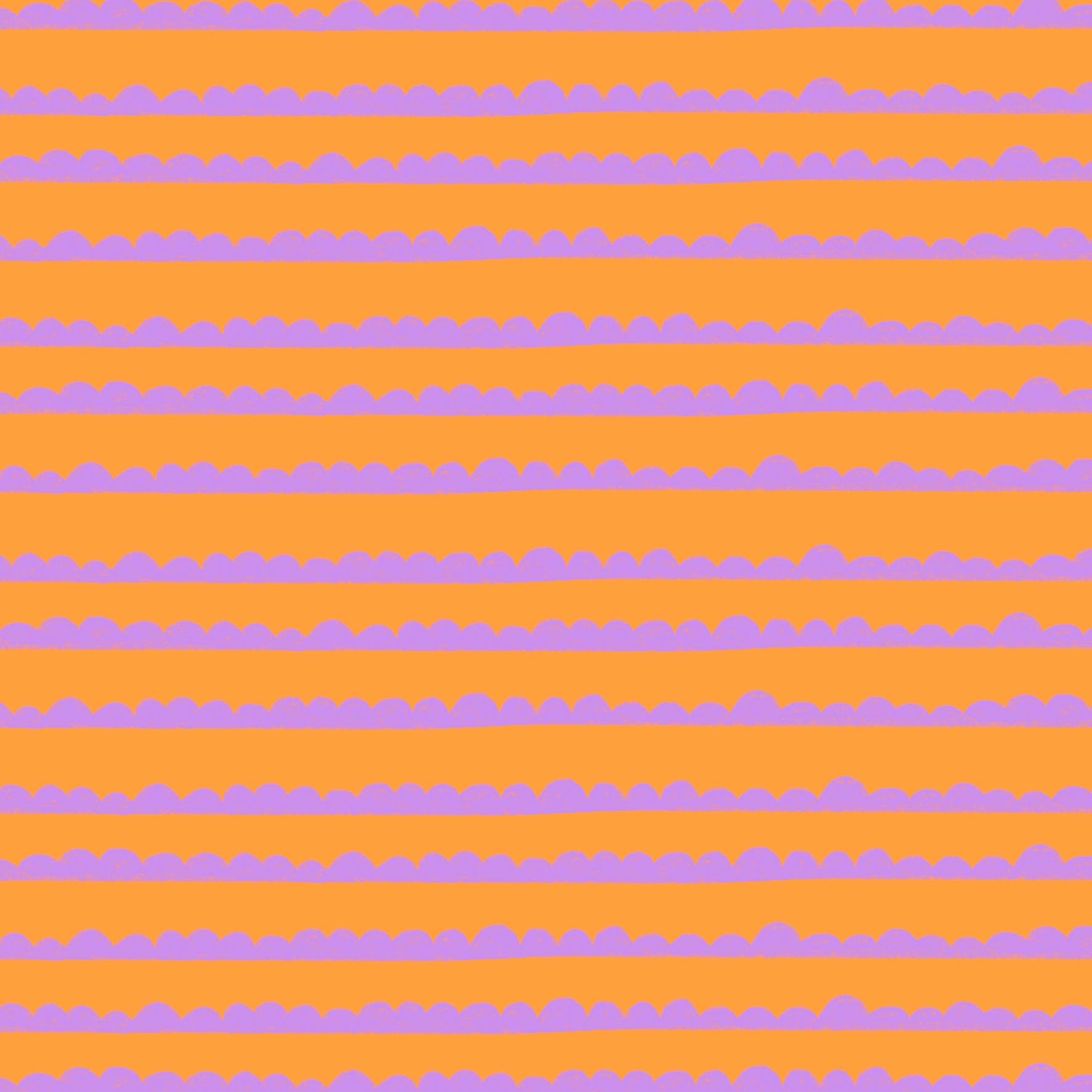 Preorder: Bubble Stripes (Purple on Orange)