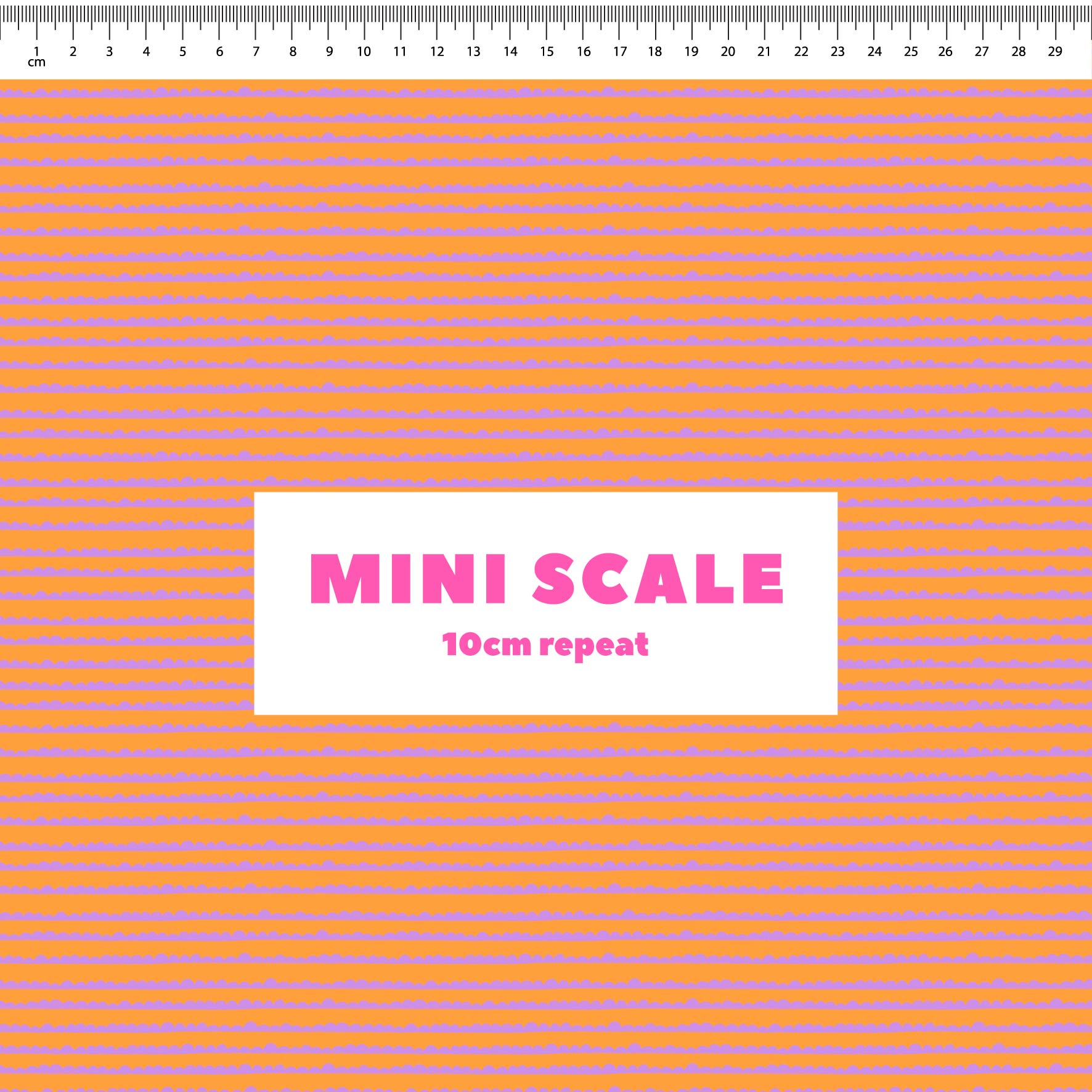 Preorder: Bubble Stripes (Purple on Orange)