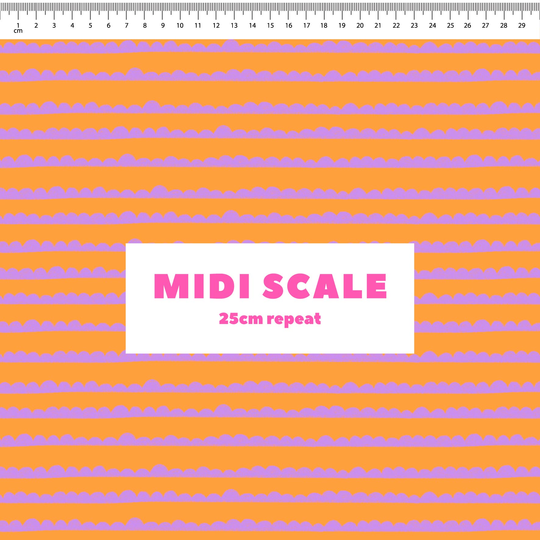 Preorder: Bubble Stripes (Purple on Orange)