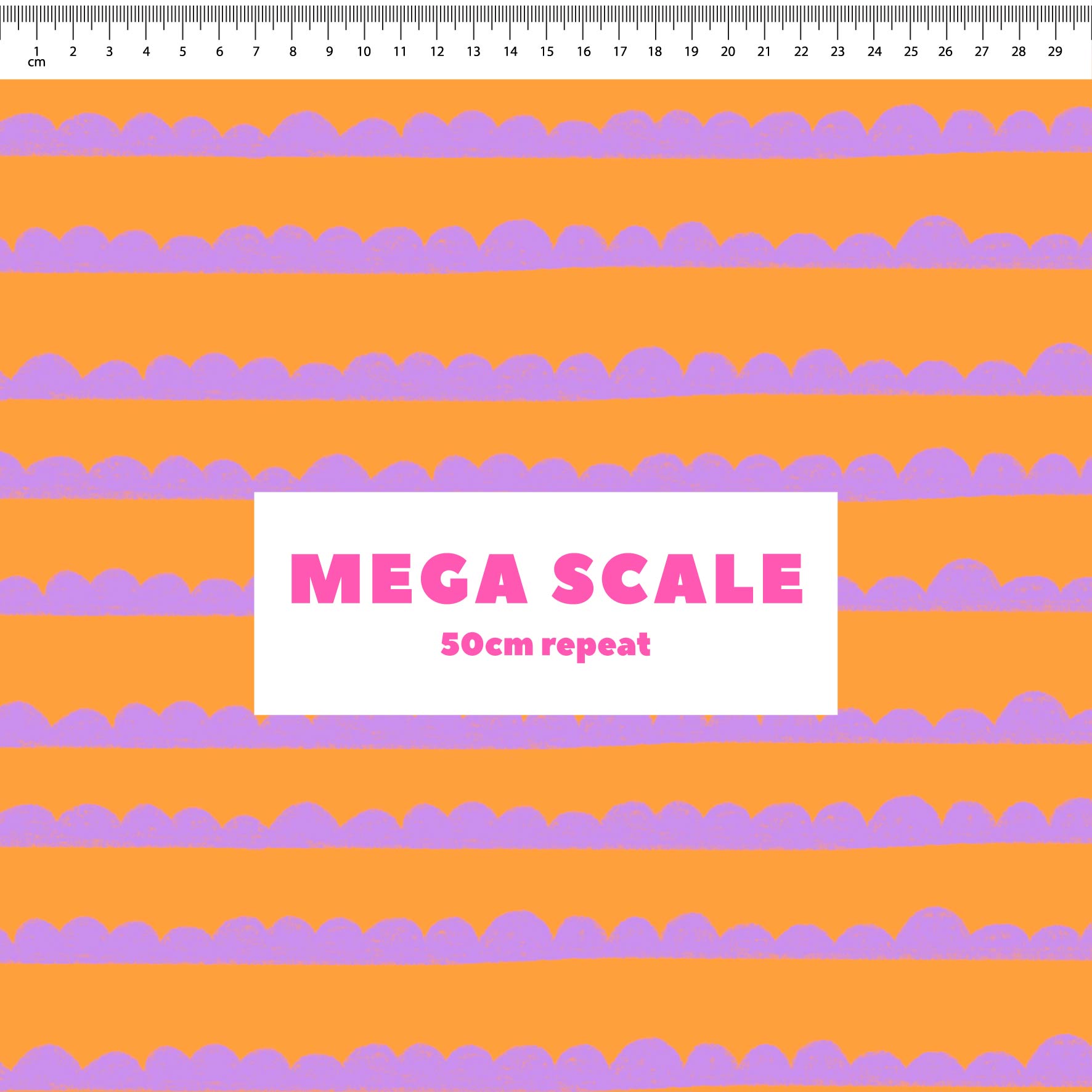 Preorder: Bubble Stripes (Purple on Orange)