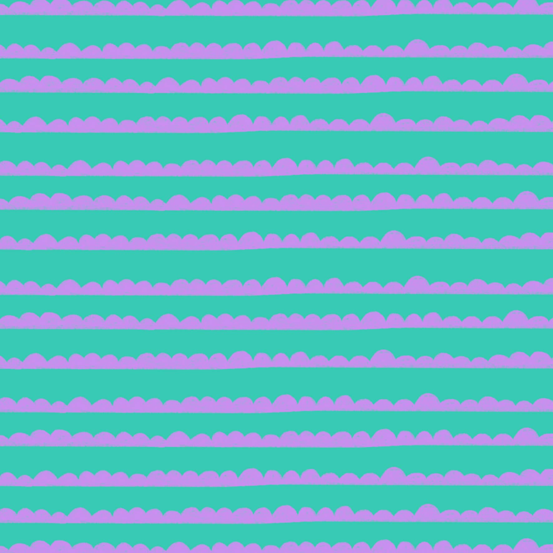 Preorder: Bubble Stripes (Purple on Teal)