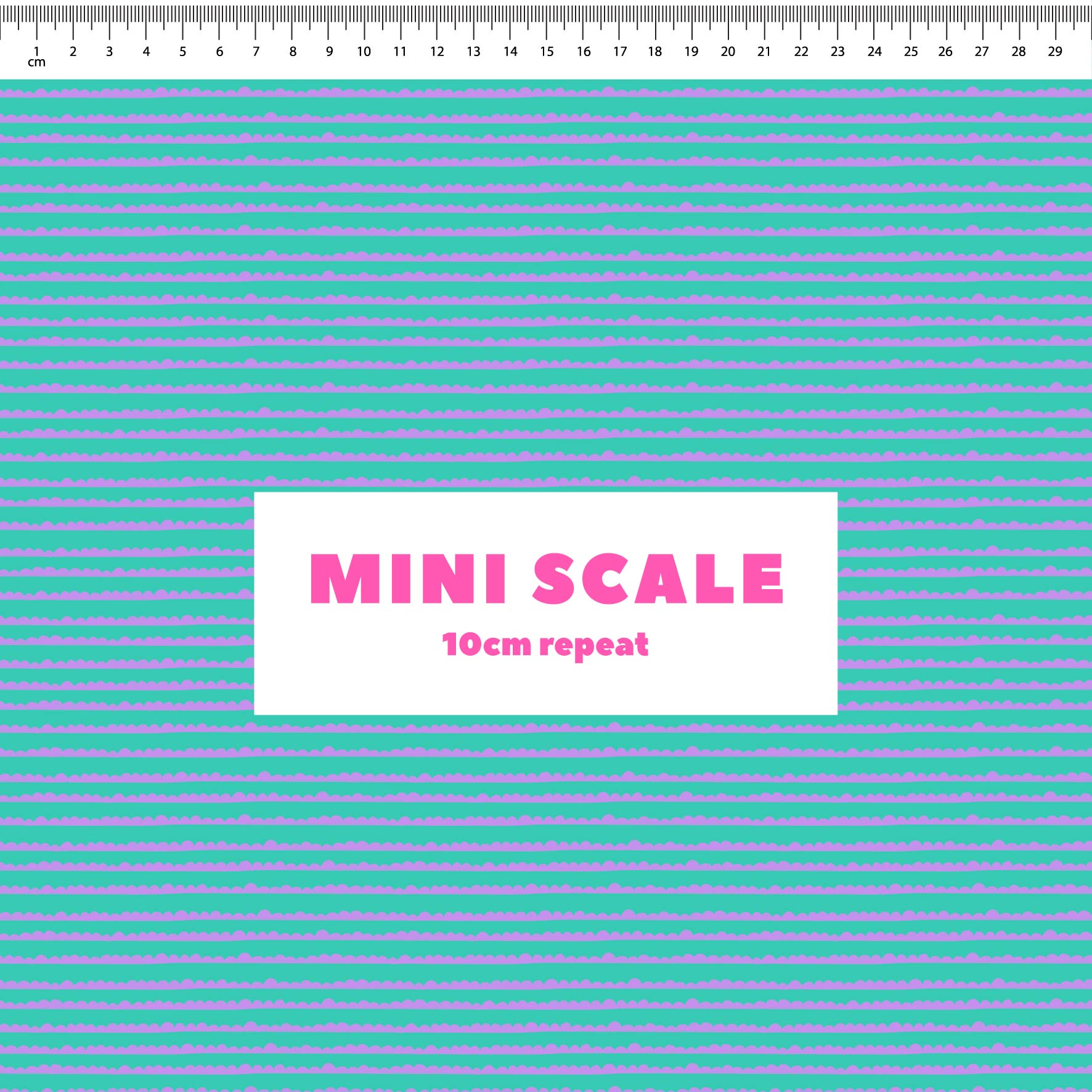 Preorder: Bubble Stripes (Purple on Teal)