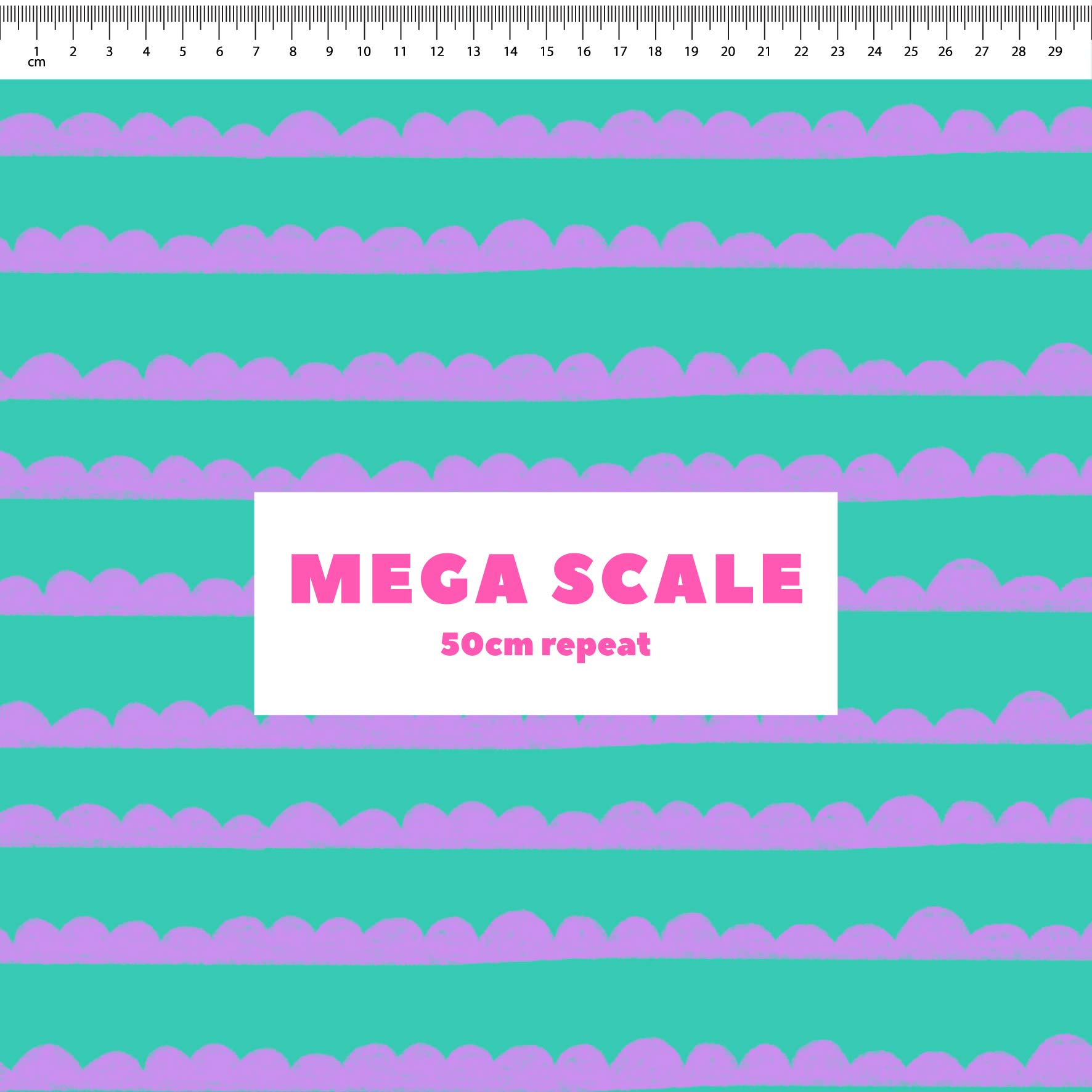 Preorder: Bubble Stripes (Purple on Teal)