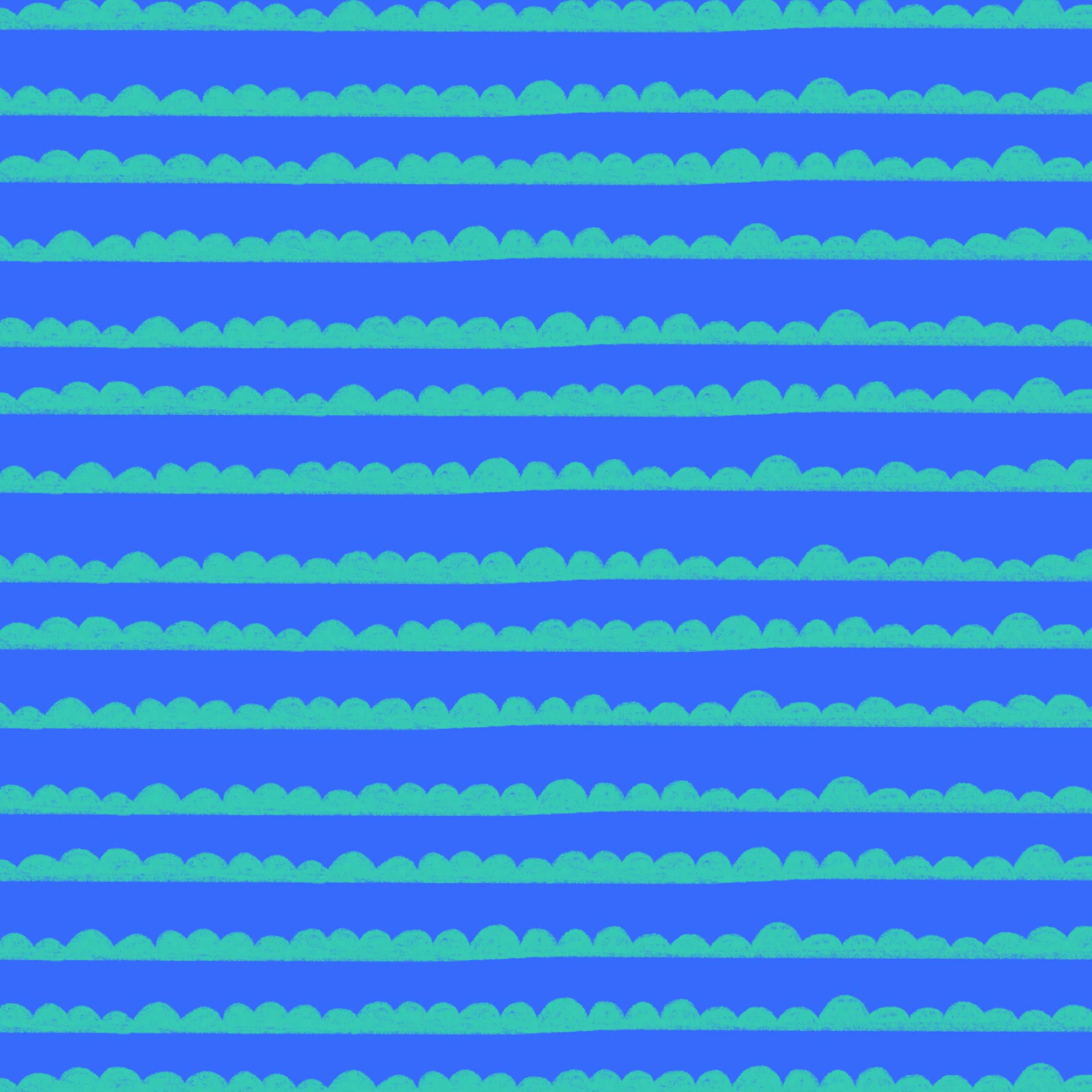 Preorder: Bubble Stripes (Teal on Blue)