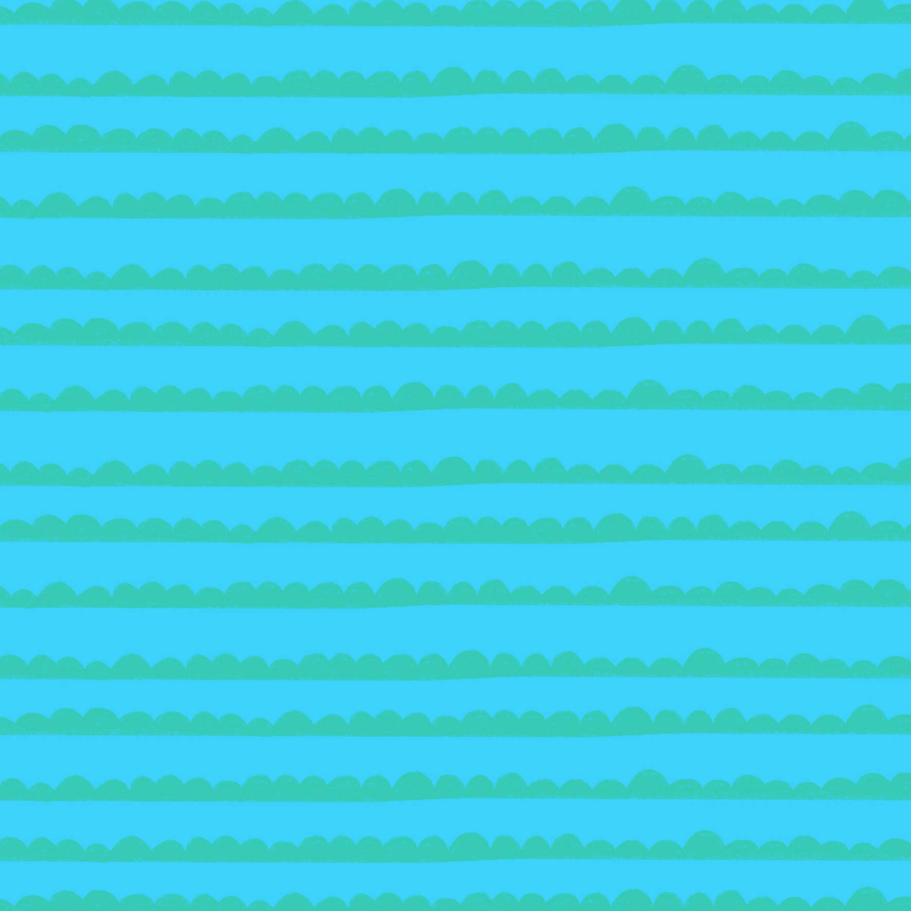 Preorder: Bubble Stripes (Teal on Light Blue)