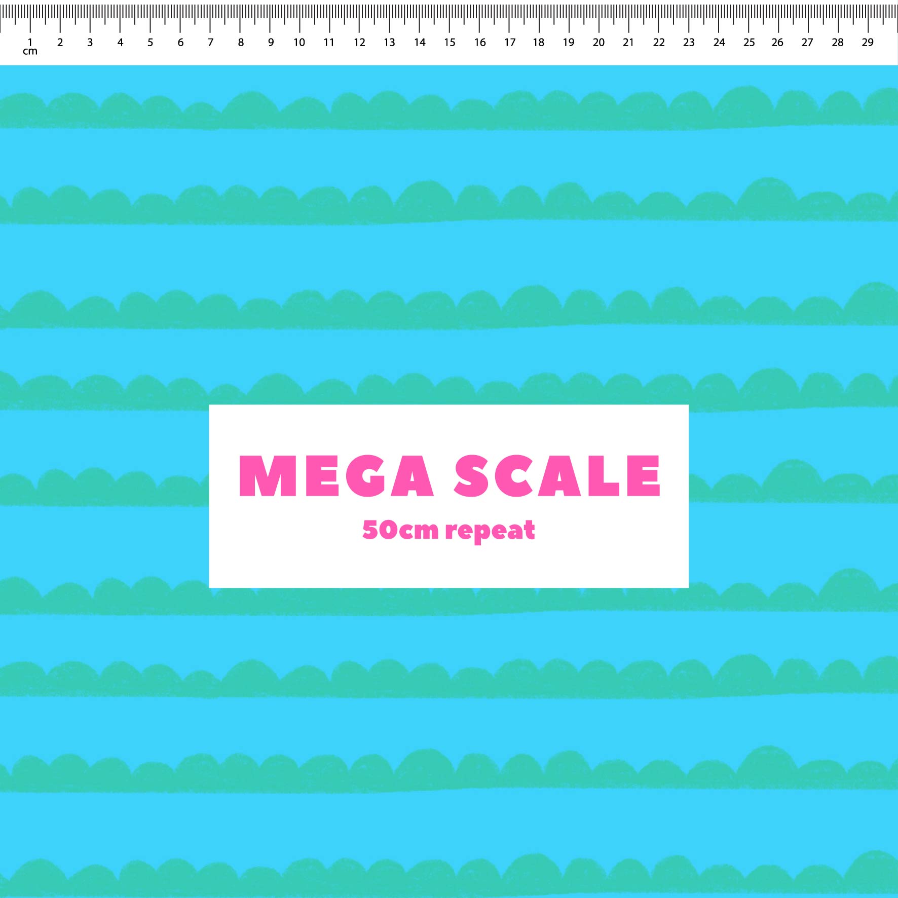 Preorder: Bubble Stripes (Teal on Light Blue)