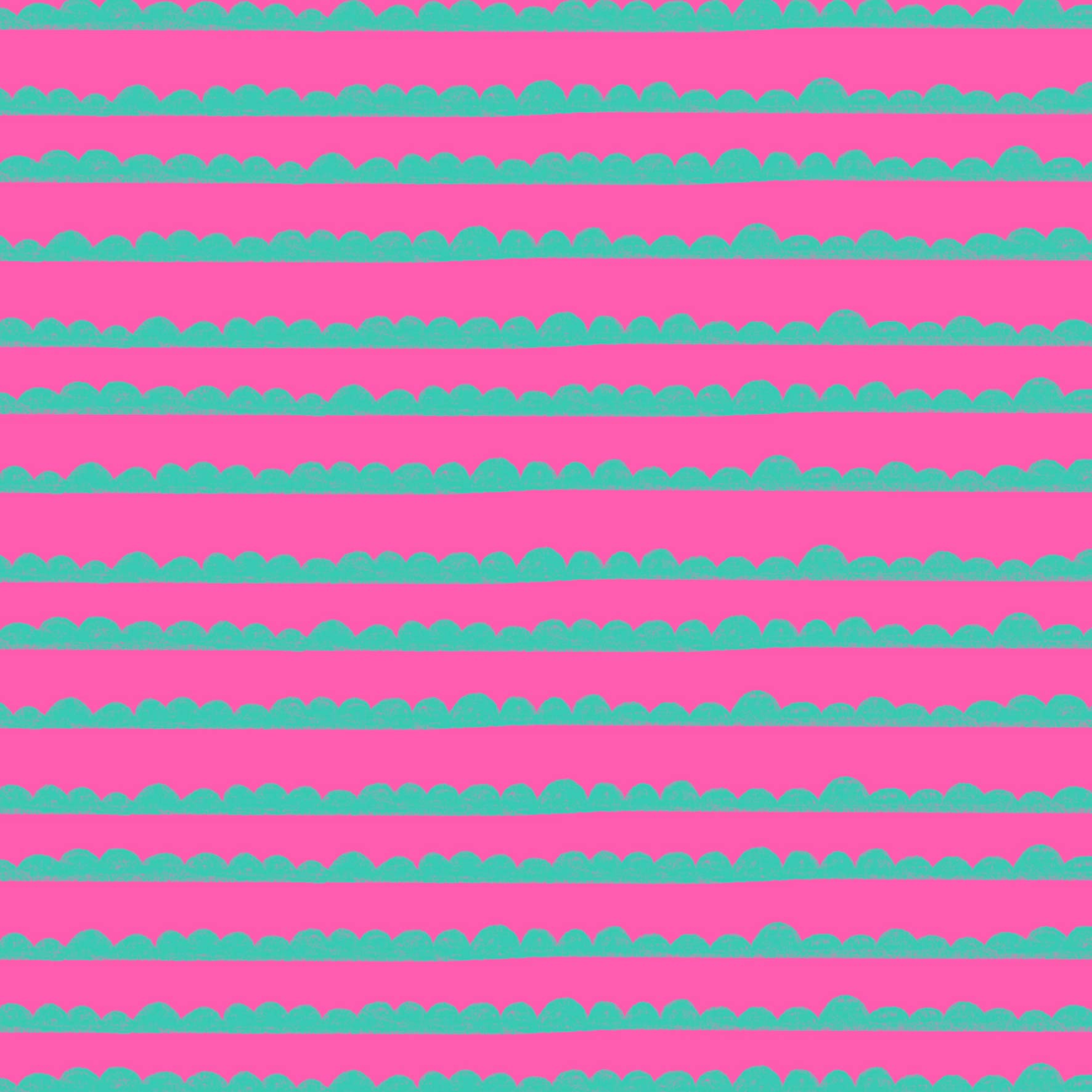 Preorder: Bubble Stripes (Teal on Pink)