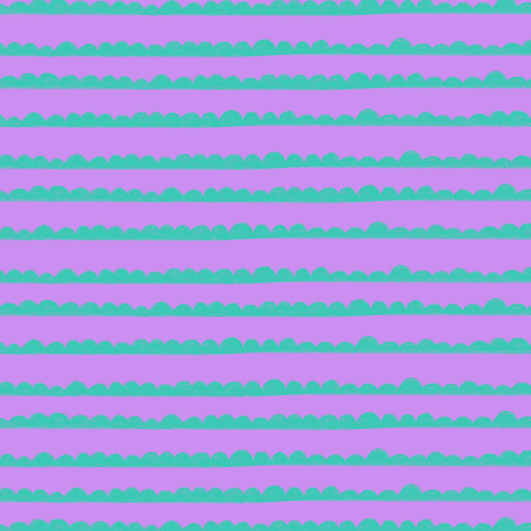 Preorder: Bubble Stripes (Teal on Purple)