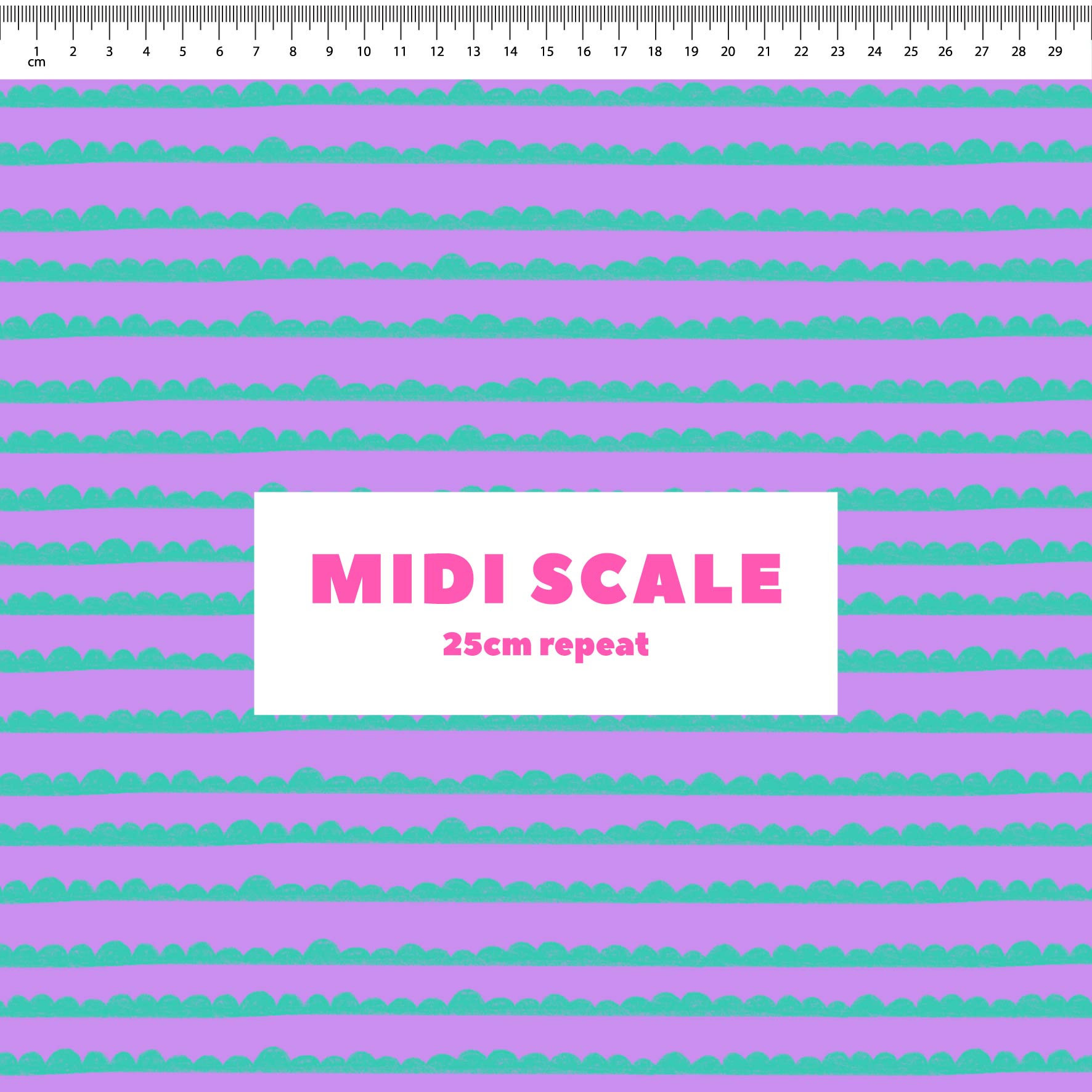 Preorder: Bubble Stripes (Teal on Purple)