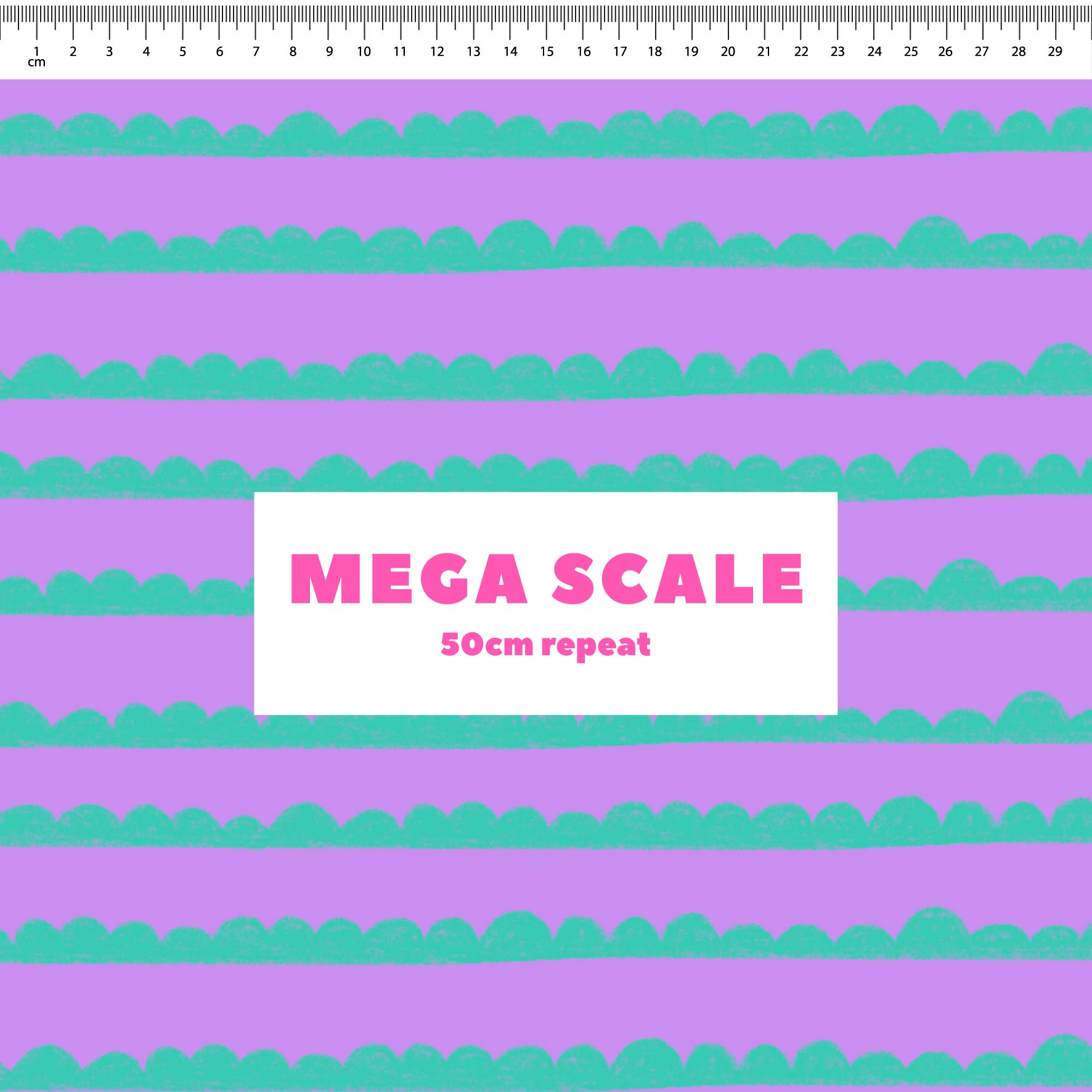 Preorder: Bubble Stripes (Teal on Purple)