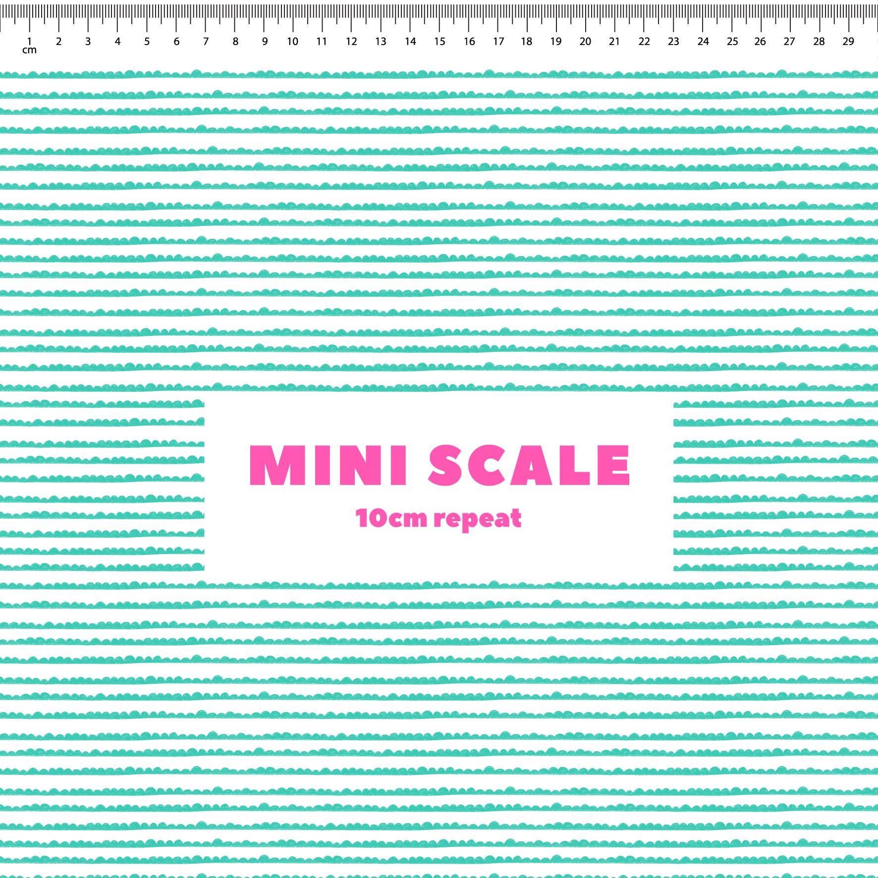 Preorder: Bubble Stripes (Teal on White)