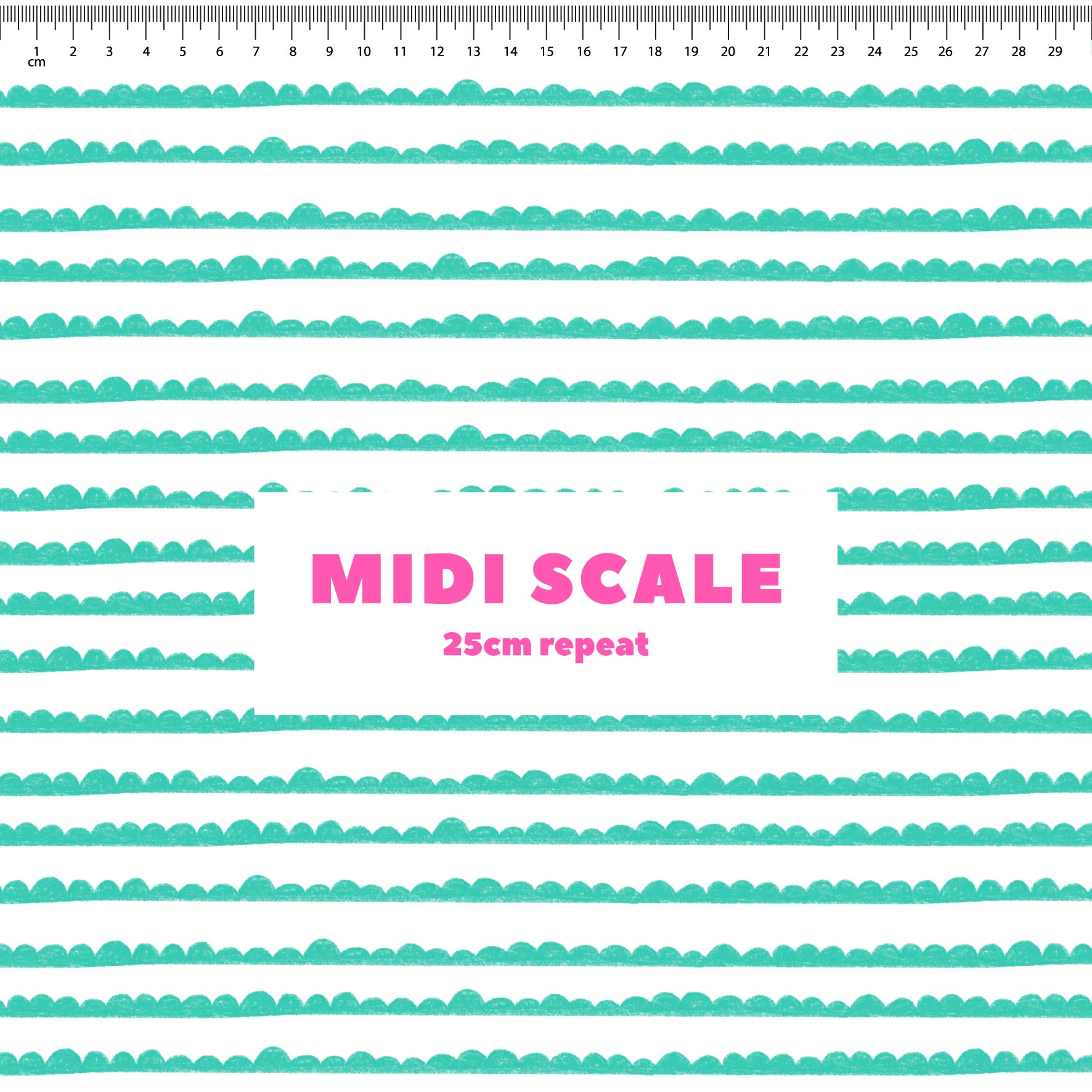 Preorder: Bubble Stripes (Teal on White)