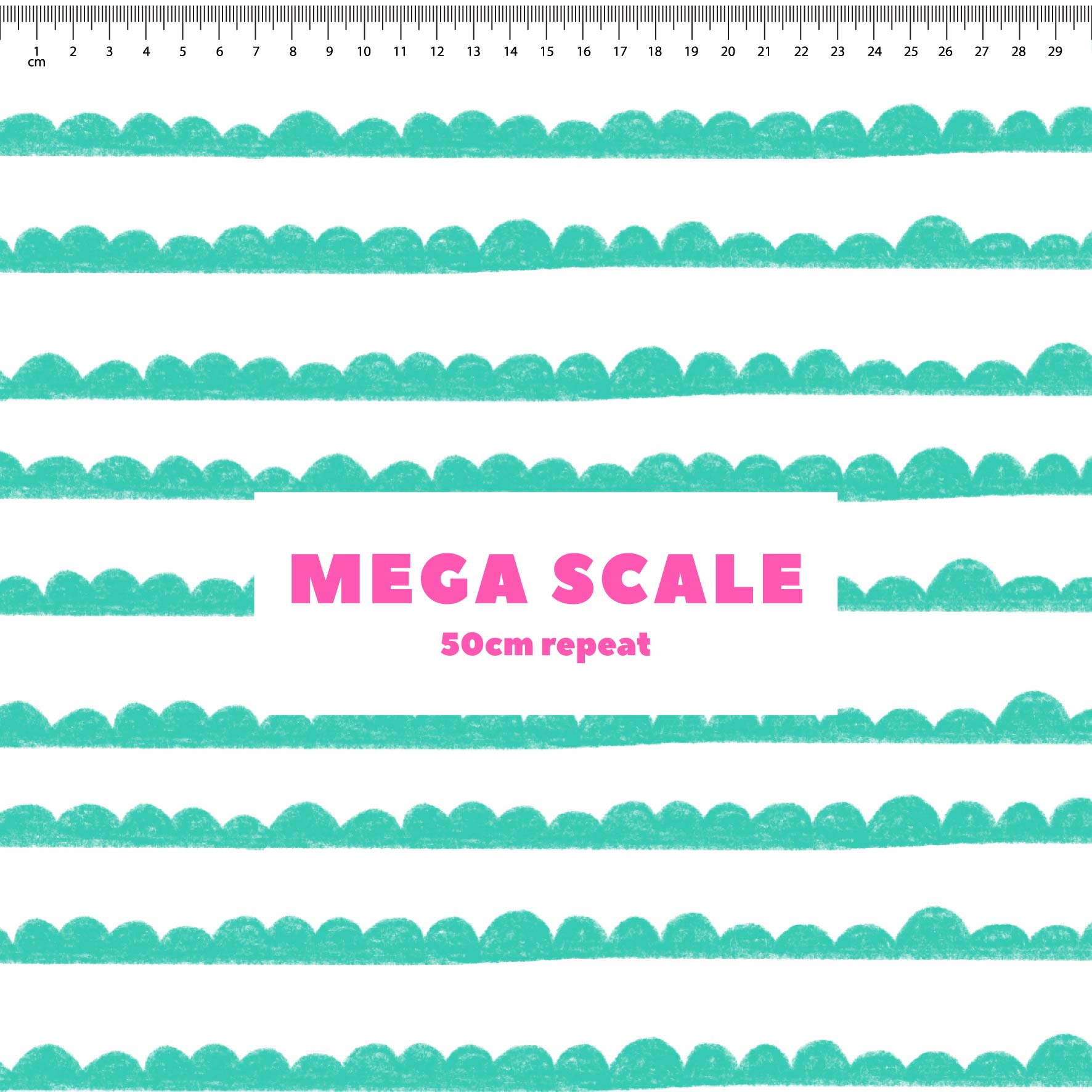 Preorder: Bubble Stripes (Teal on White)