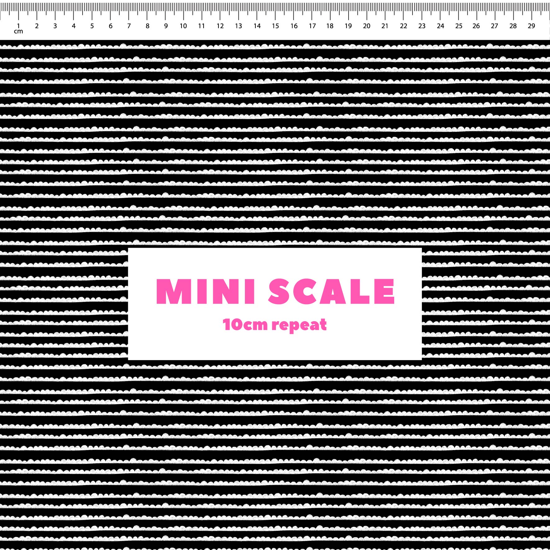 Preorder: Bubble Stripes (White on Black)