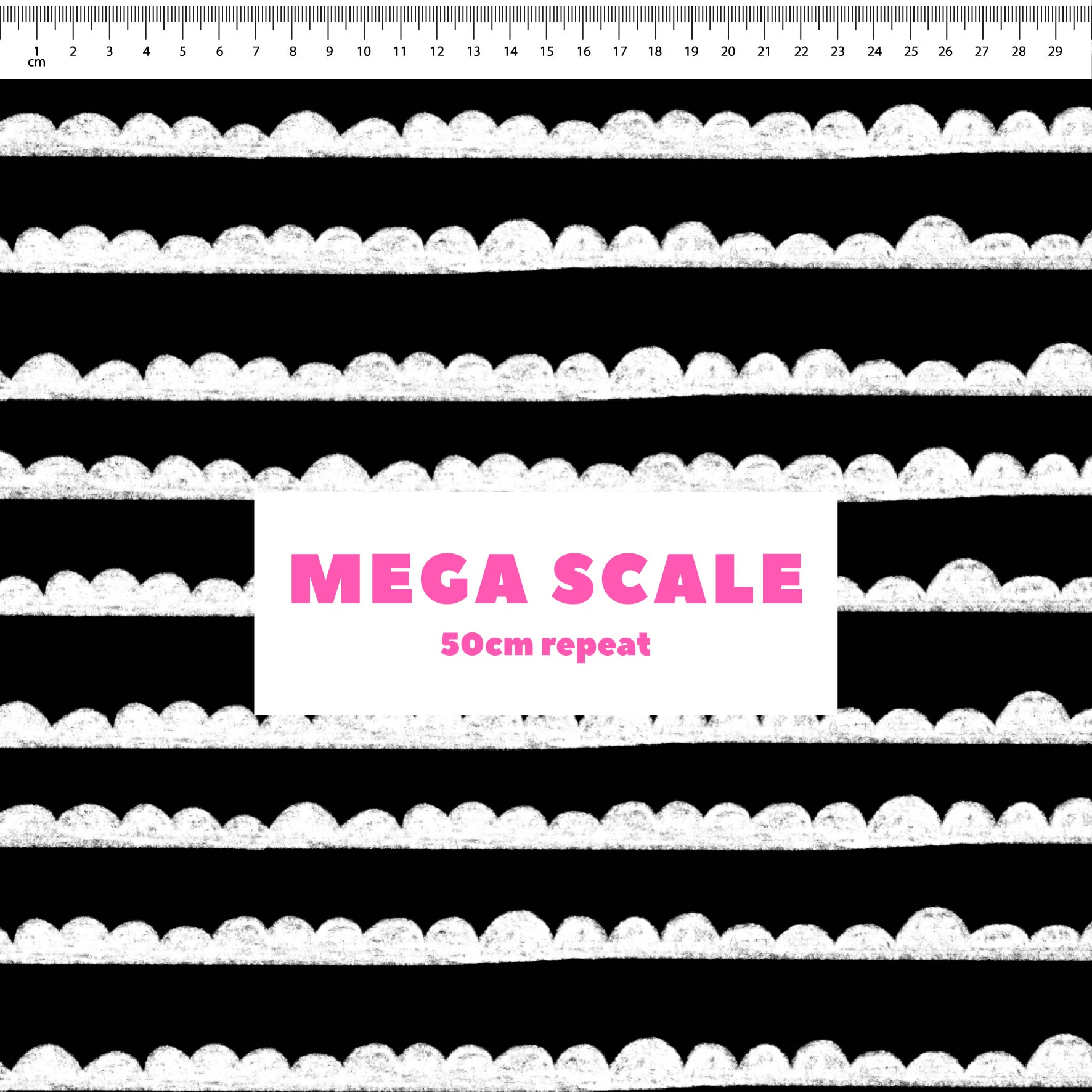 Preorder: Bubble Stripes (White on Black)