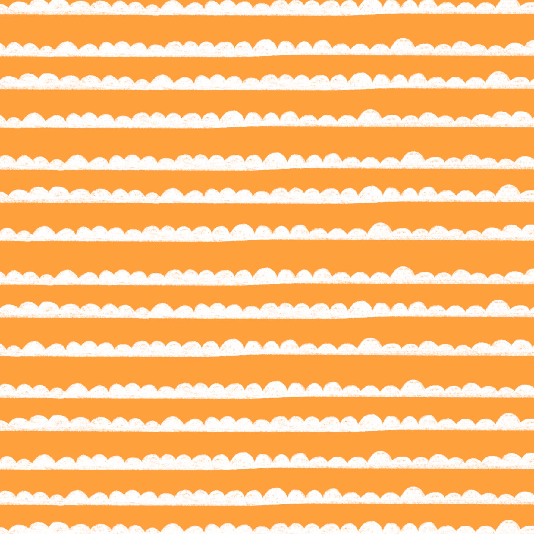Preorder: Bubble Stripes (White on Orange)