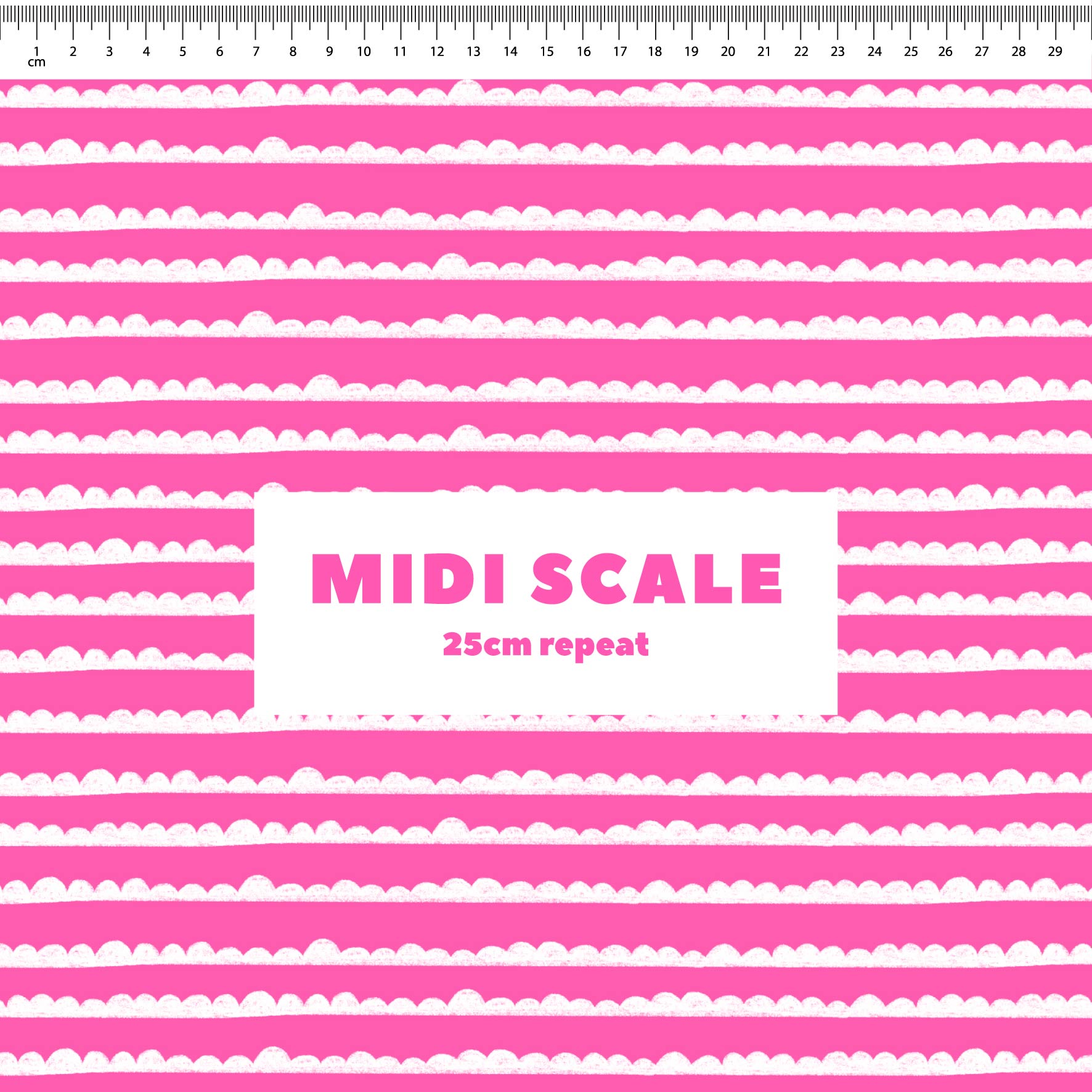 Preorder: Bubble Stripes (White on Pink)