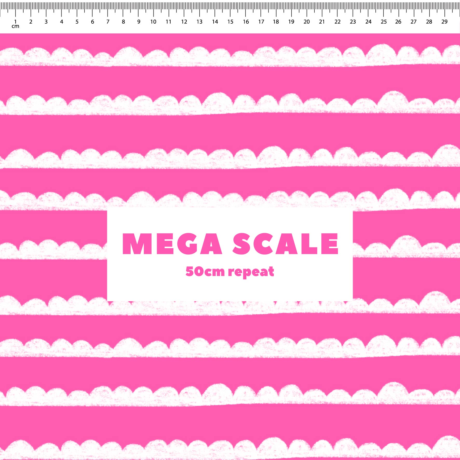 Preorder: Bubble Stripes (White on Pink)