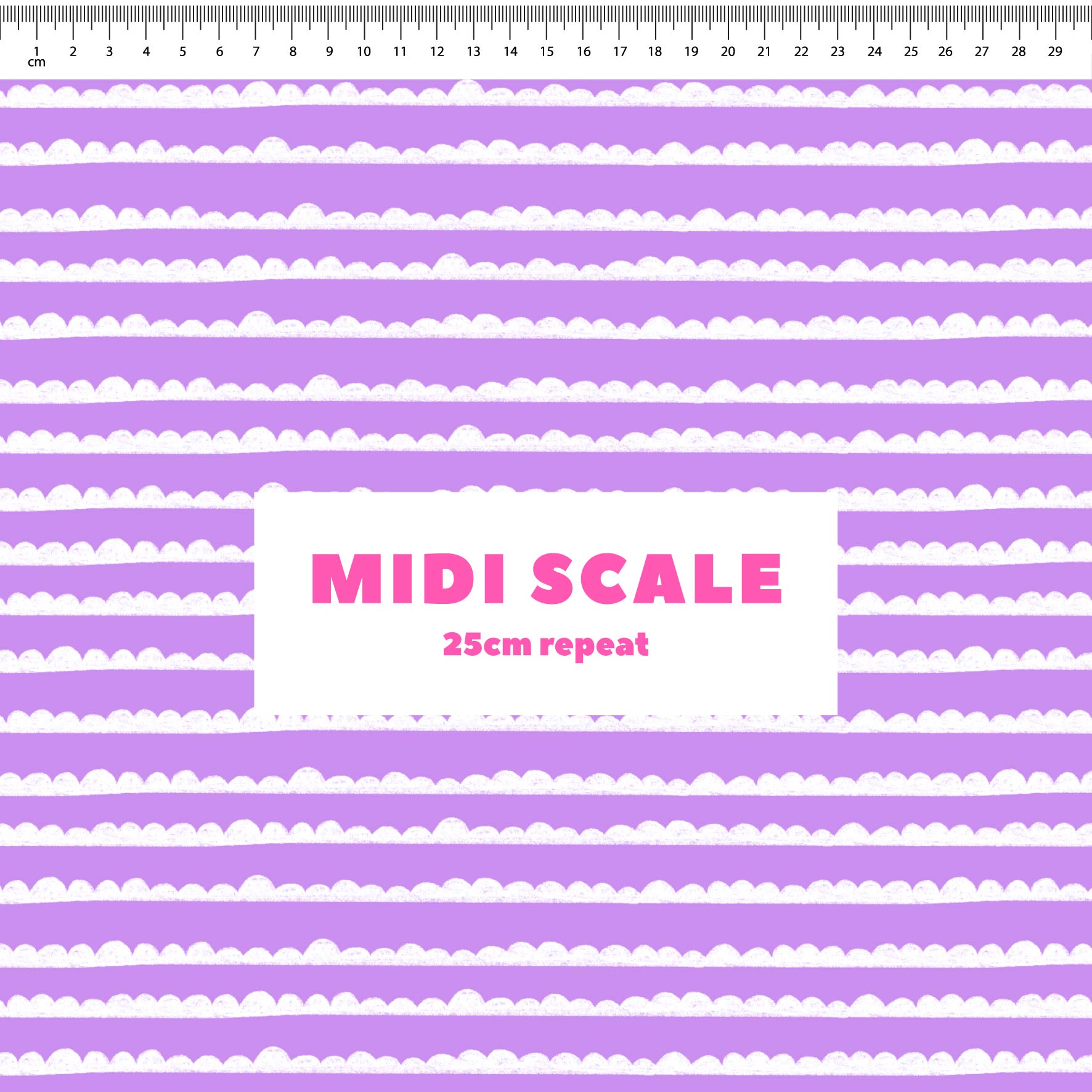 Preorder: Bubble Stripes (White on Purple)