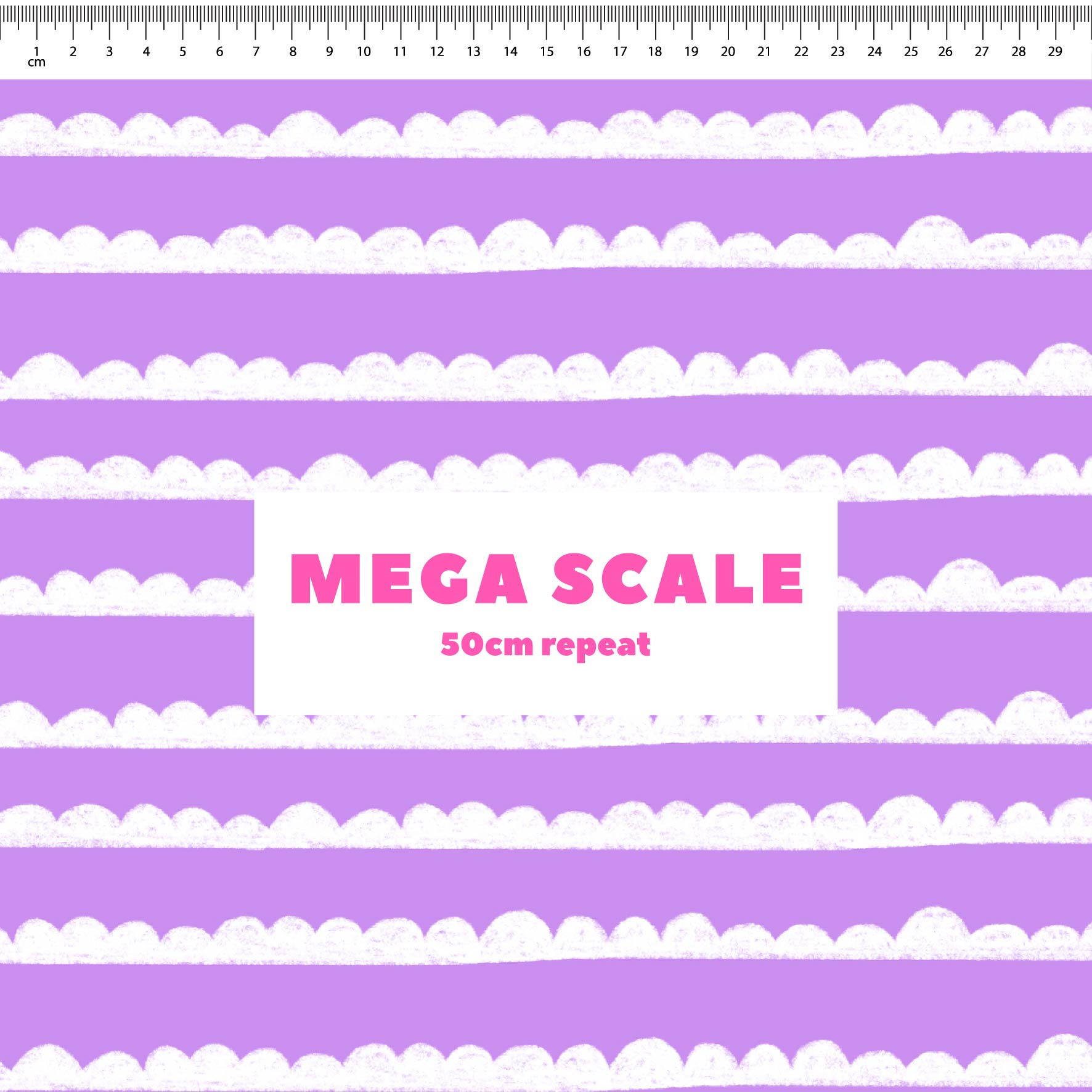 Preorder: Bubble Stripes (White on Purple)