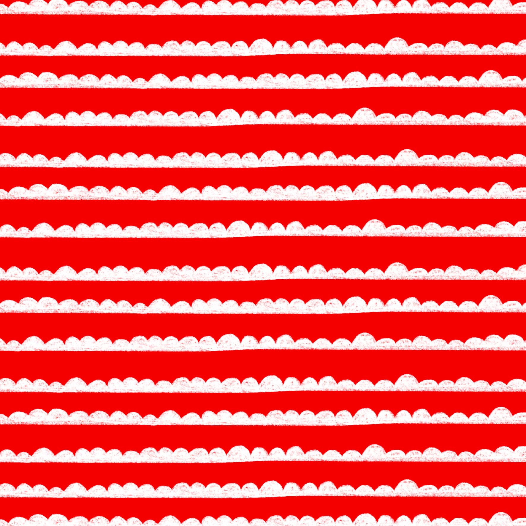 Preorder: Bubble Stripes (White on Red)