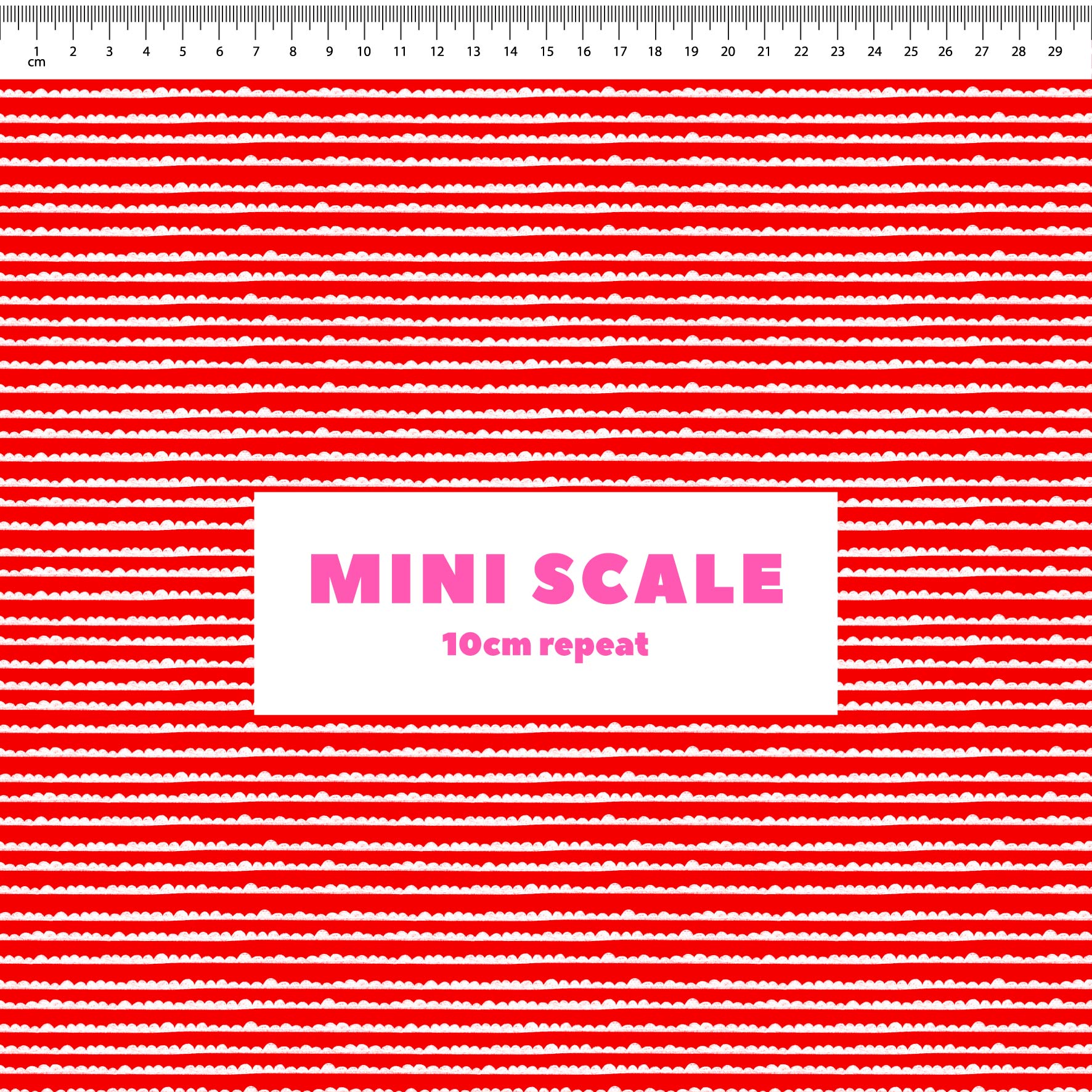 Preorder: Bubble Stripes (White on Red)