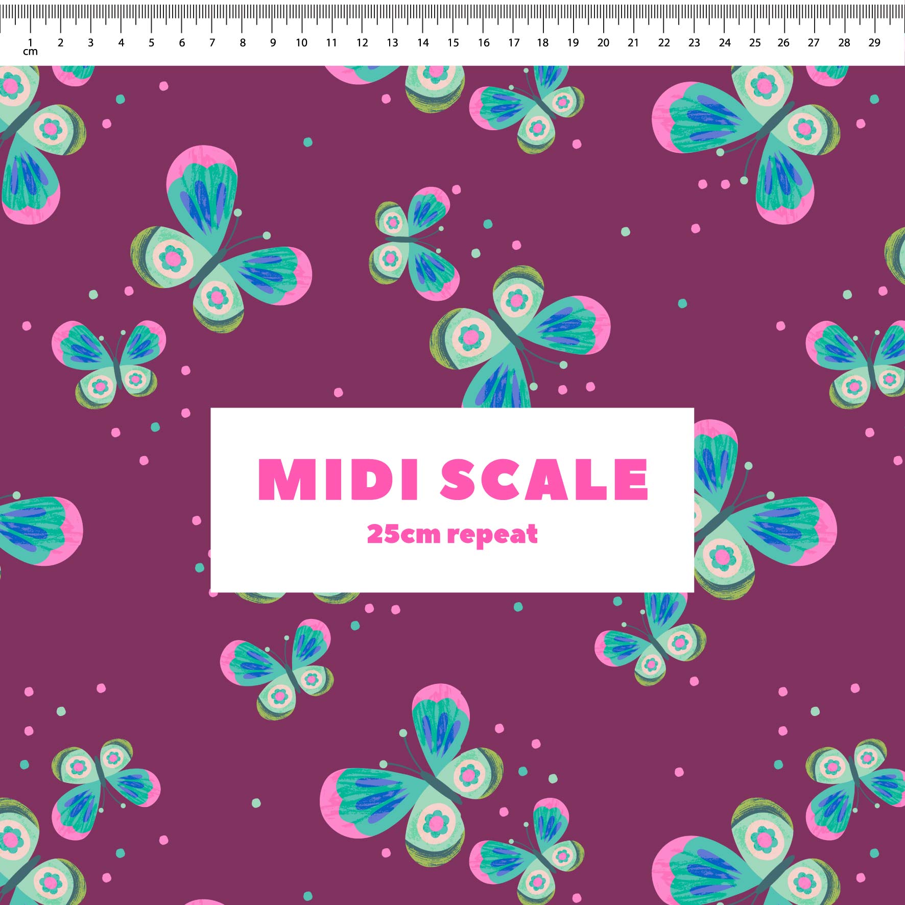 Butterfly Mix (Mauve Taupe) Preorder Fabric by New Kid Club