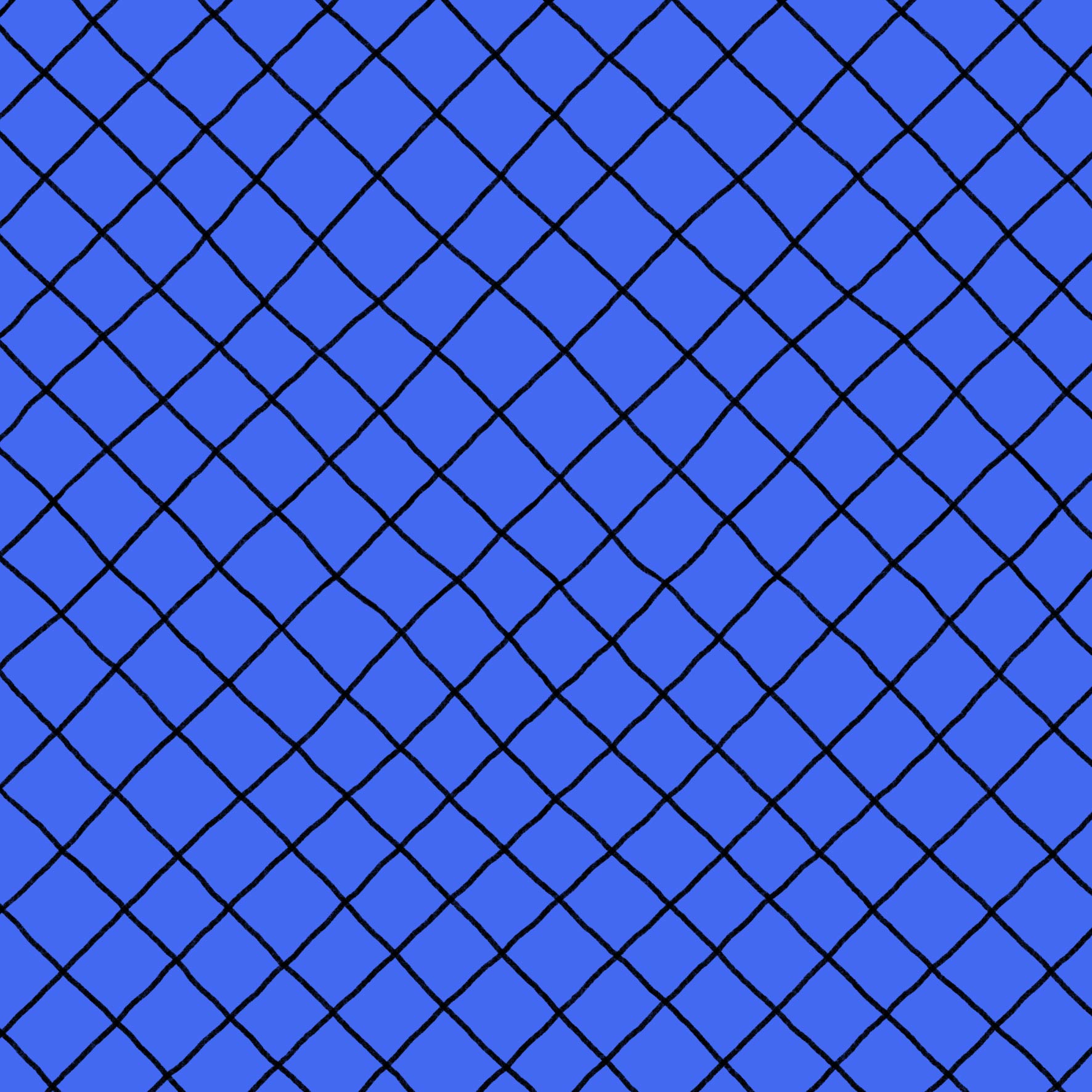 Preorder: Checkered Lines (Black on Blue)