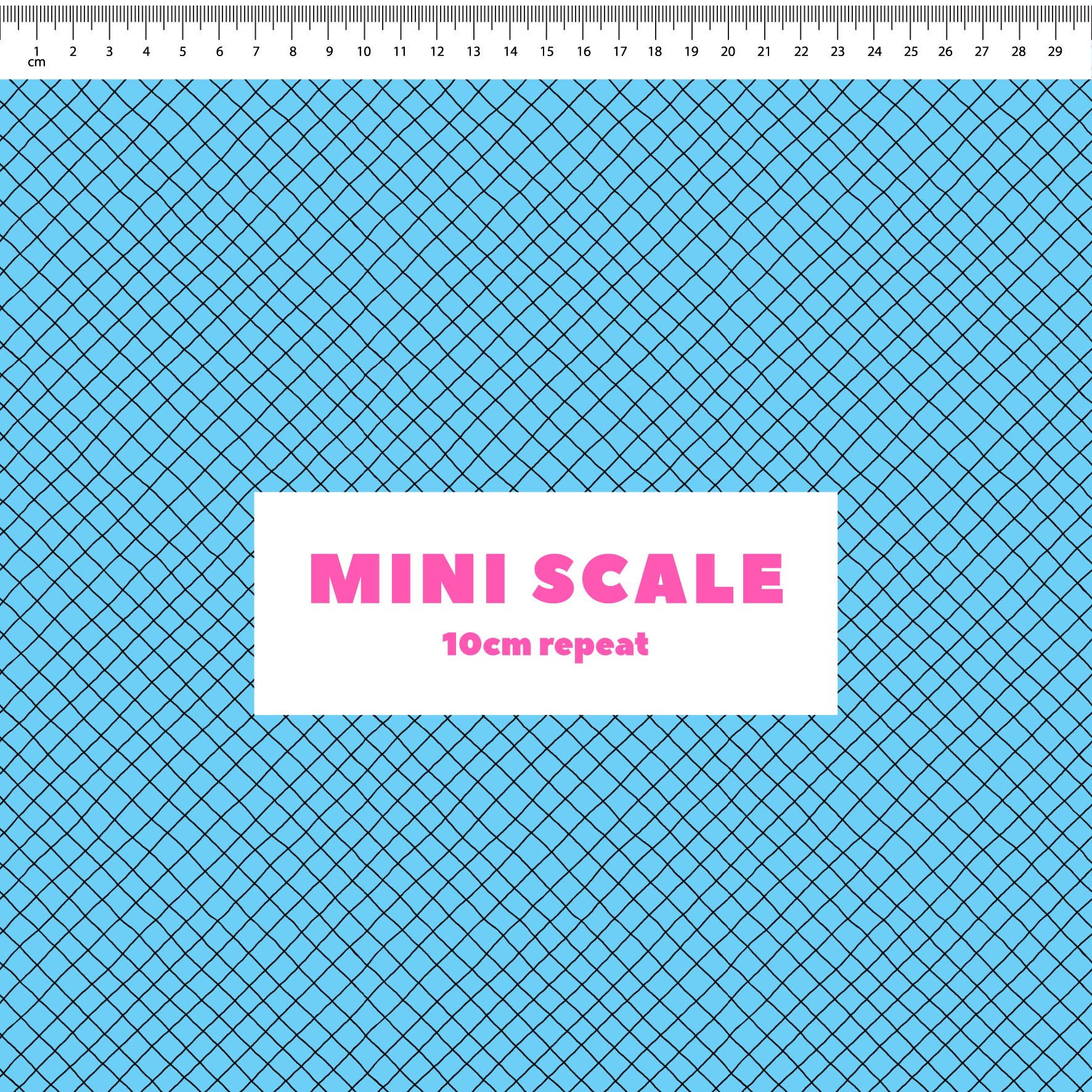 Preorder: Checkered Lines (Black on Light Blue)