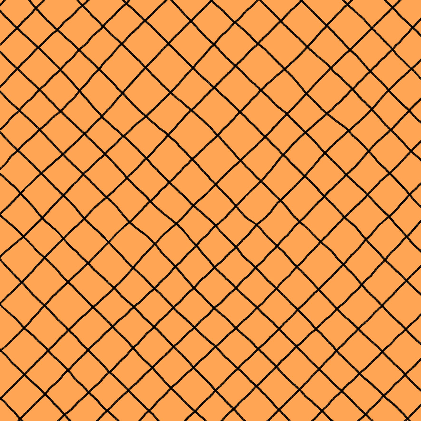 Preorder: Checkered Lines (Black on Orange)