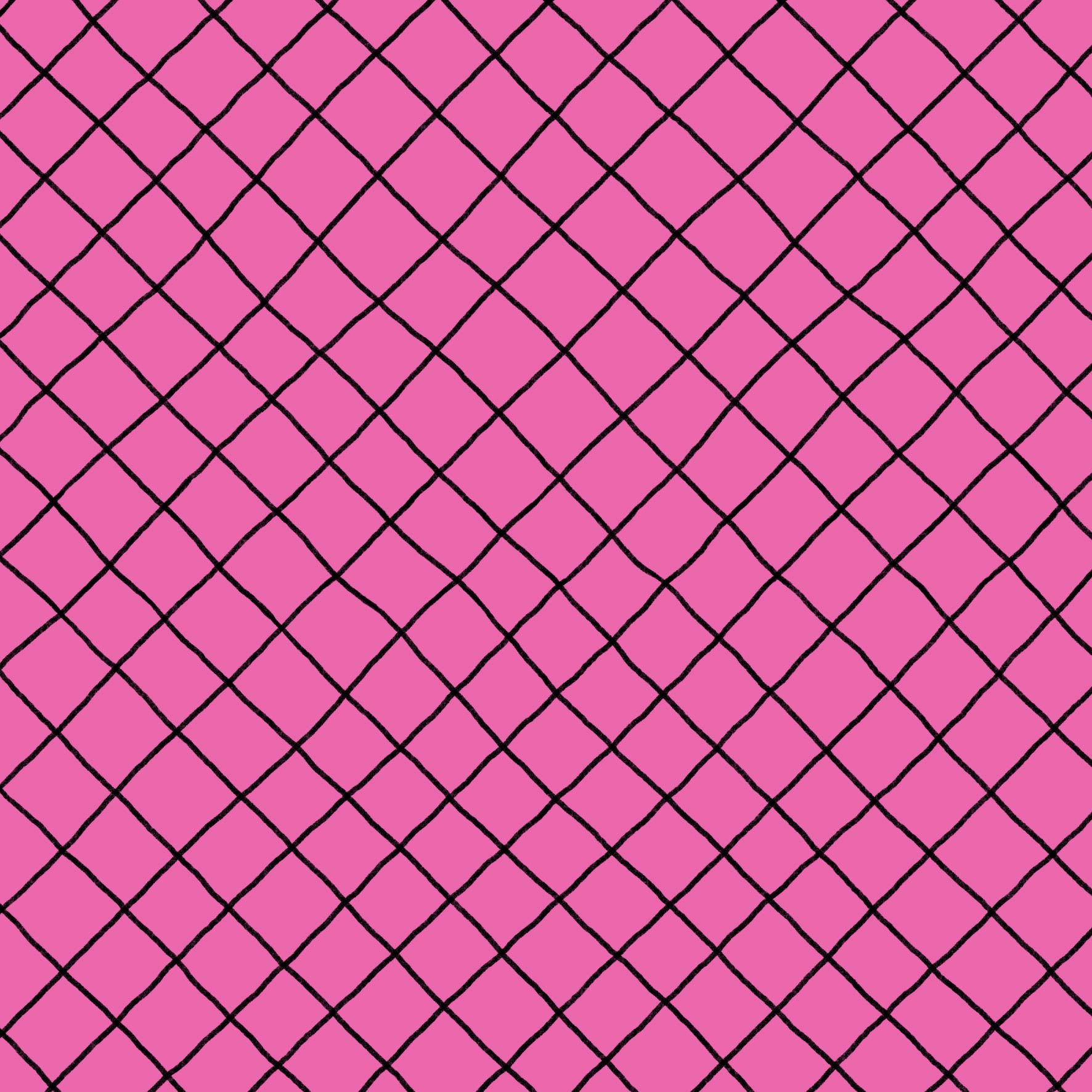 Preorder: Checkered Lines (Black on Pink)
