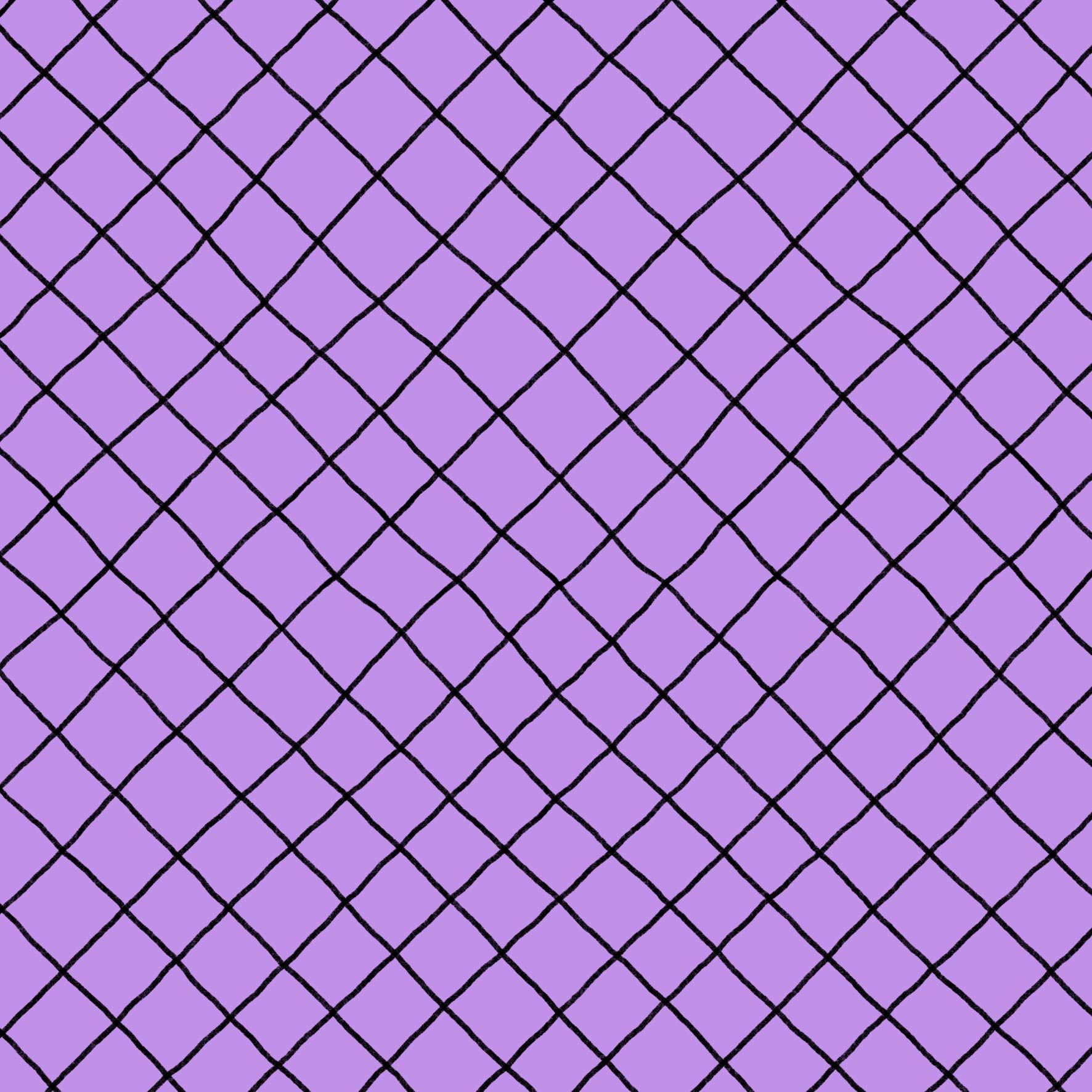 Preorder: Checkered Lines (Black on Purple)