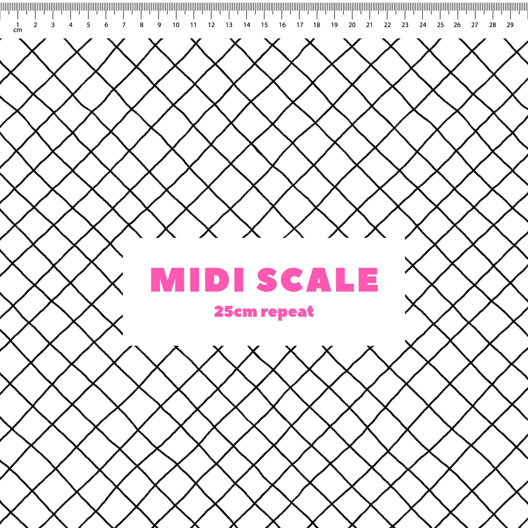 Preorder: Checkered Lines (Black on White)