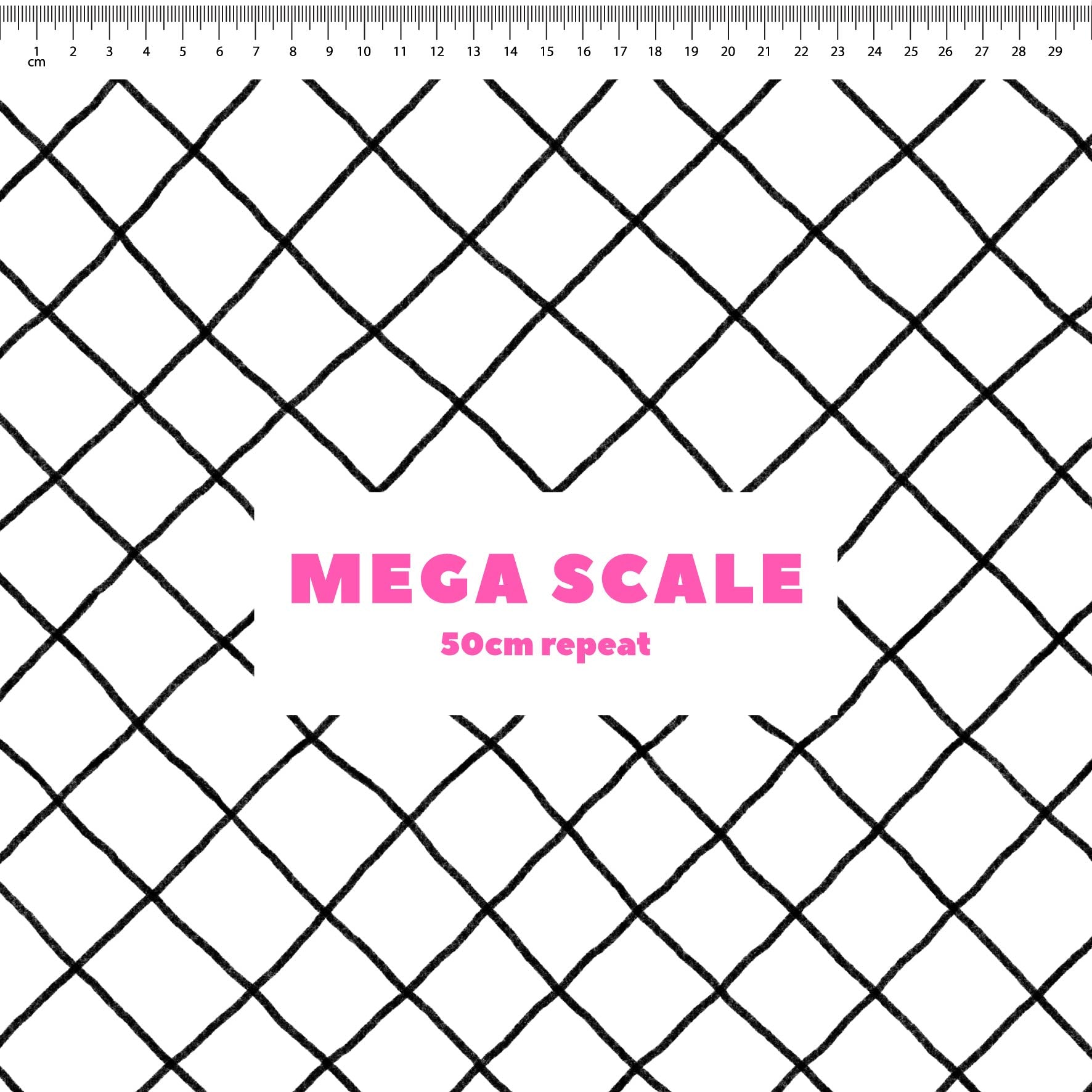 Preorder: Checkered Lines (Black on White)