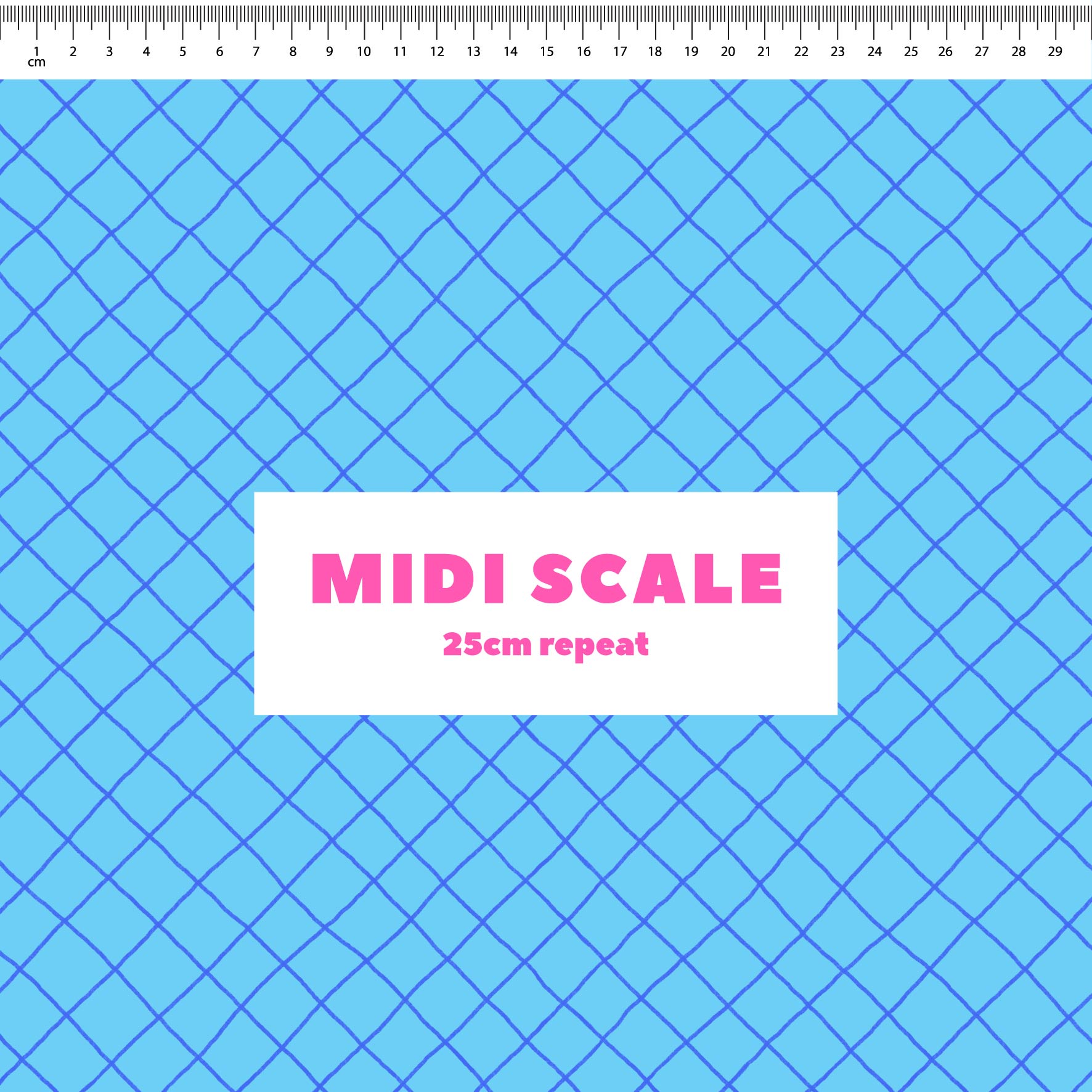 Preorder: Checkered Lines (Blue on Light Blue)