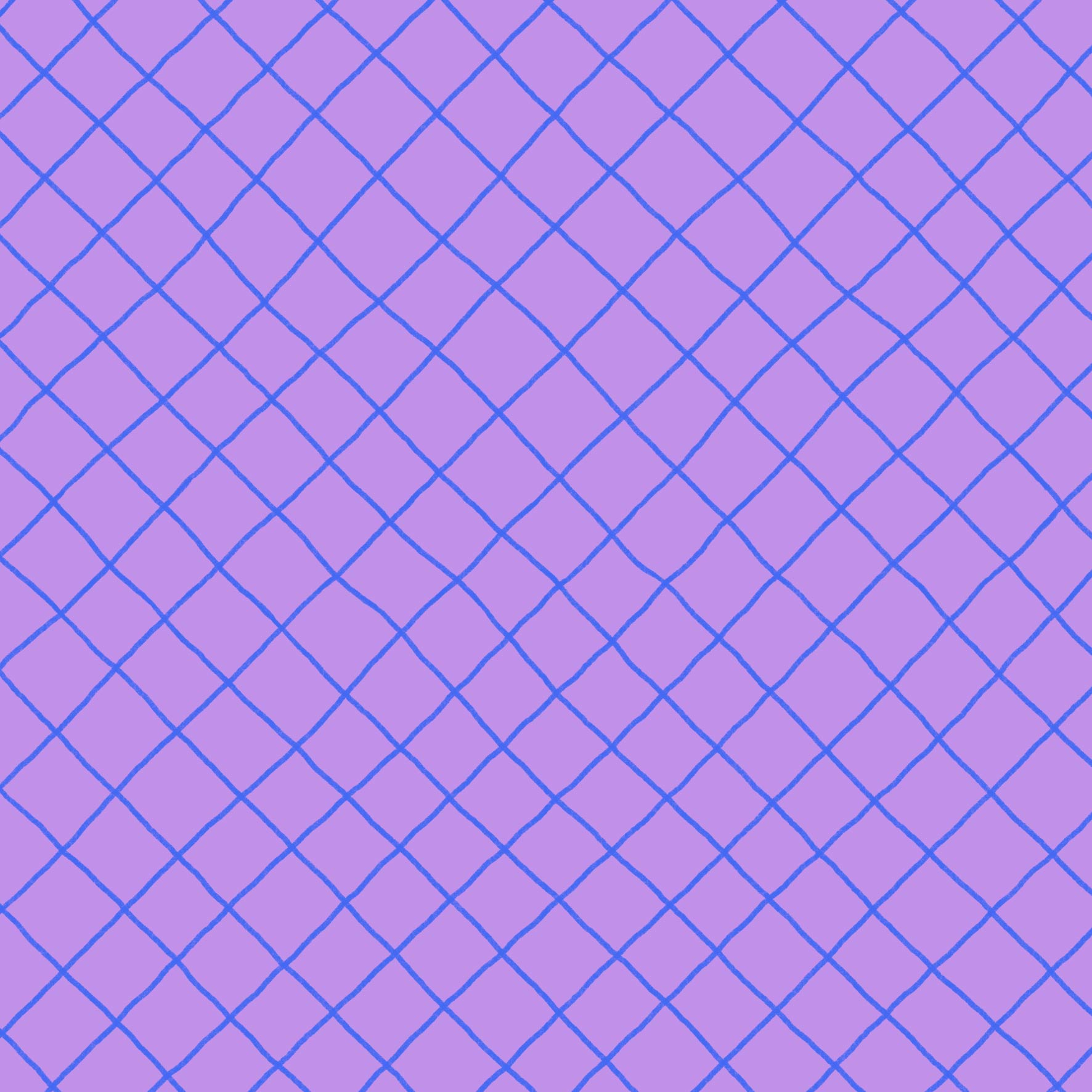 Preorder: Checkered Lines (Blue on Purple)