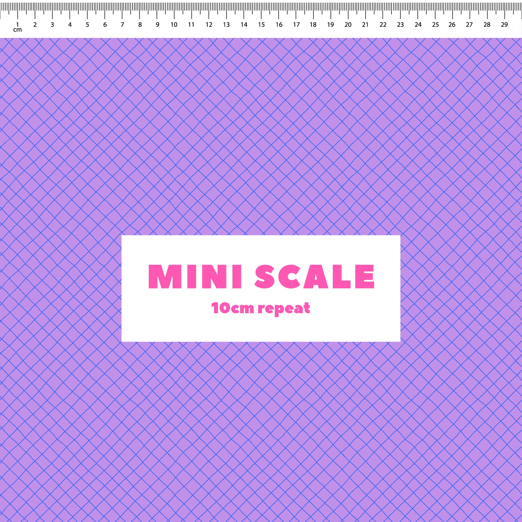 Preorder: Checkered Lines (Blue on Purple)